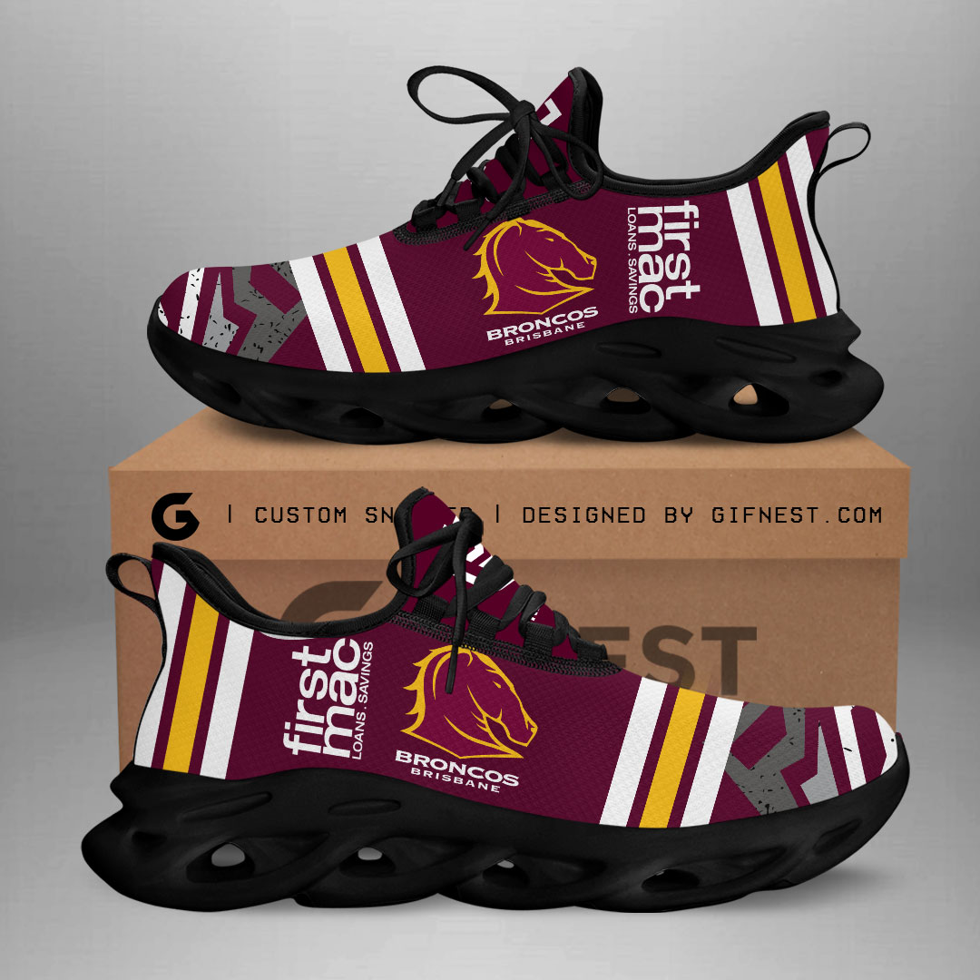 JWFancy Brisbane Broncos Max Soul Shoes Sneakers For Men And Women