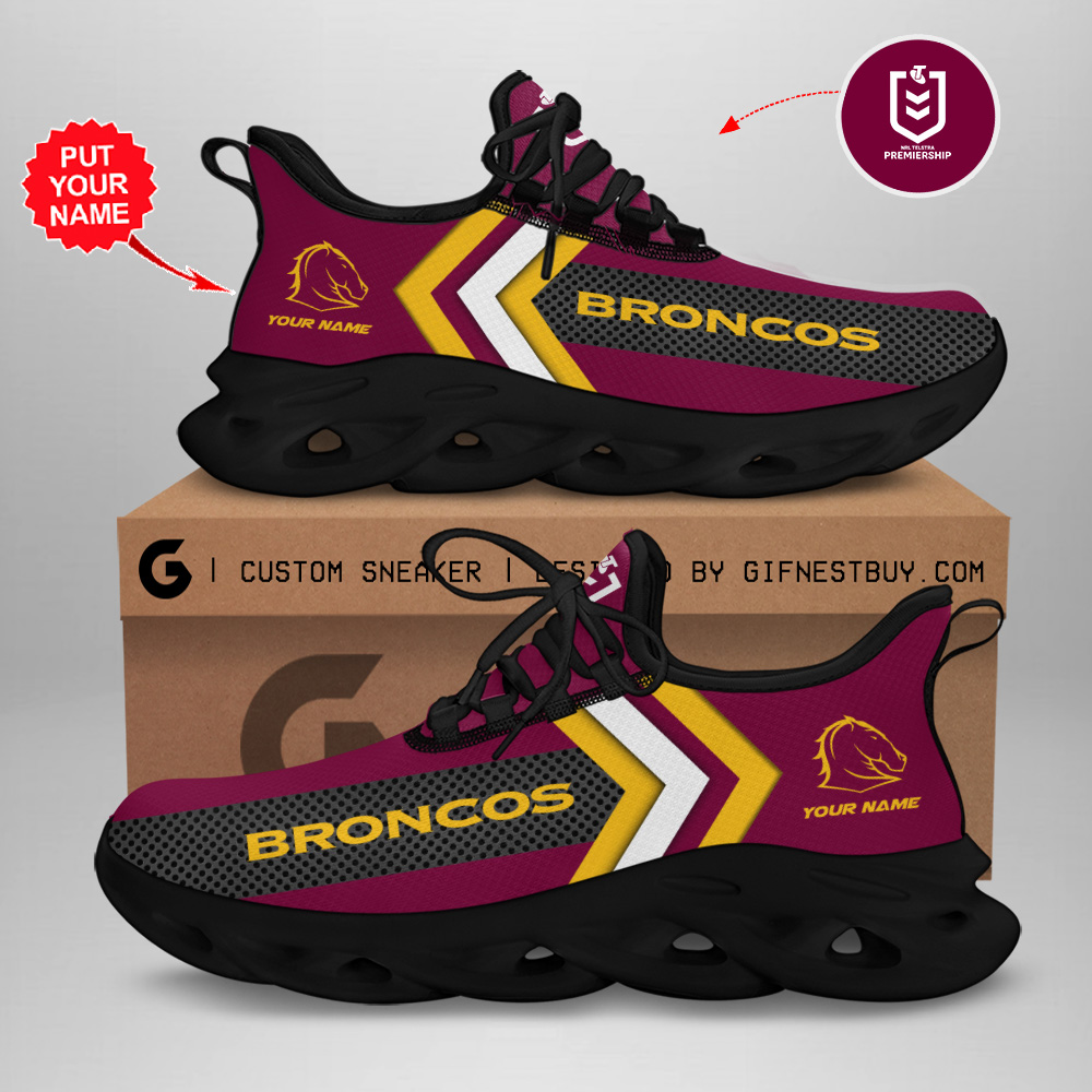 JWFancy Brisbane Broncos Max Soul Shoes Sneakers For Men And Women