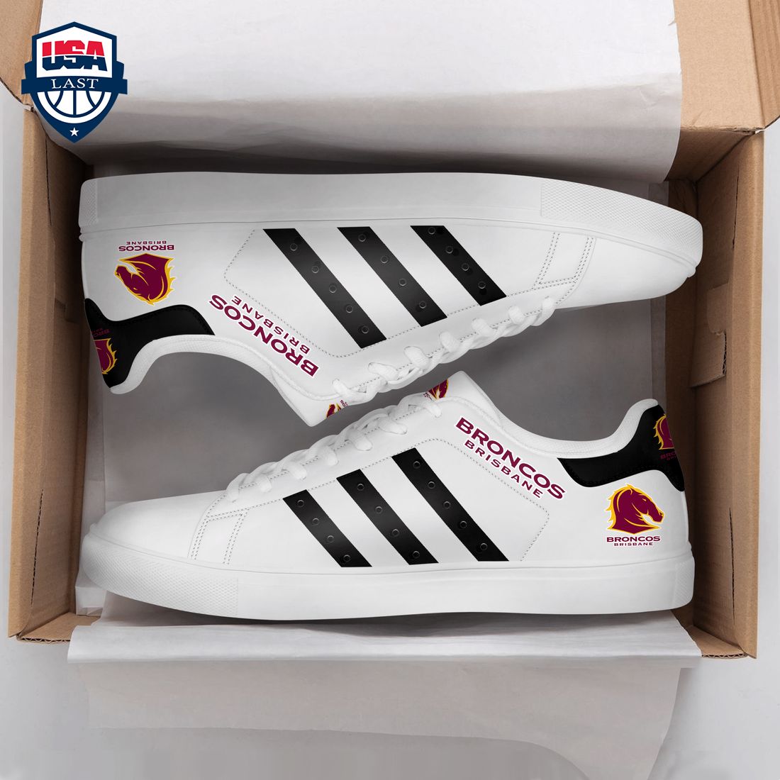 JWFancy Brisbane Broncos Skate Stan Shoes Sneakes For Men And Women