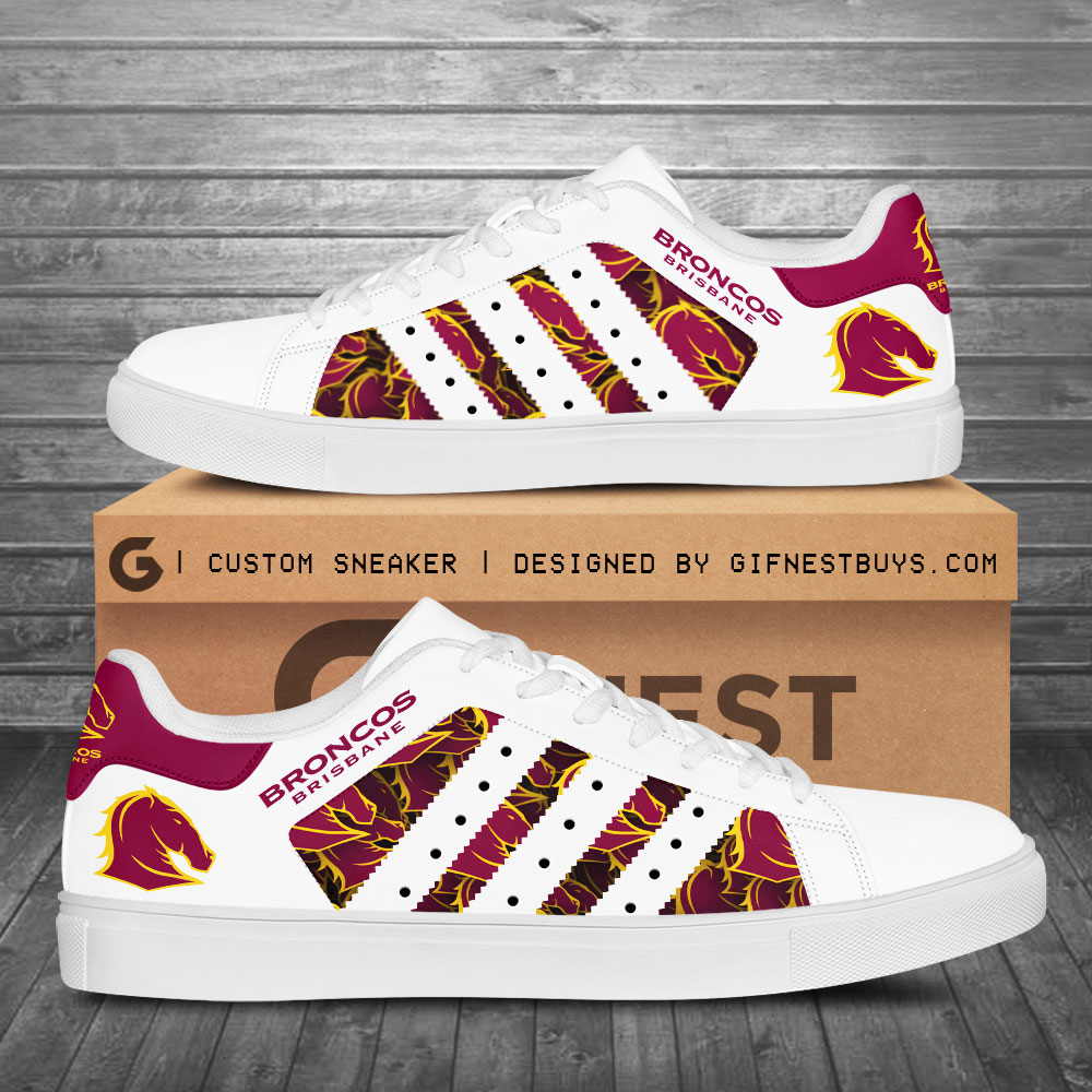 JWFancy Brisbane Broncos Skate Stan Shoes Sneakes For Men And Women