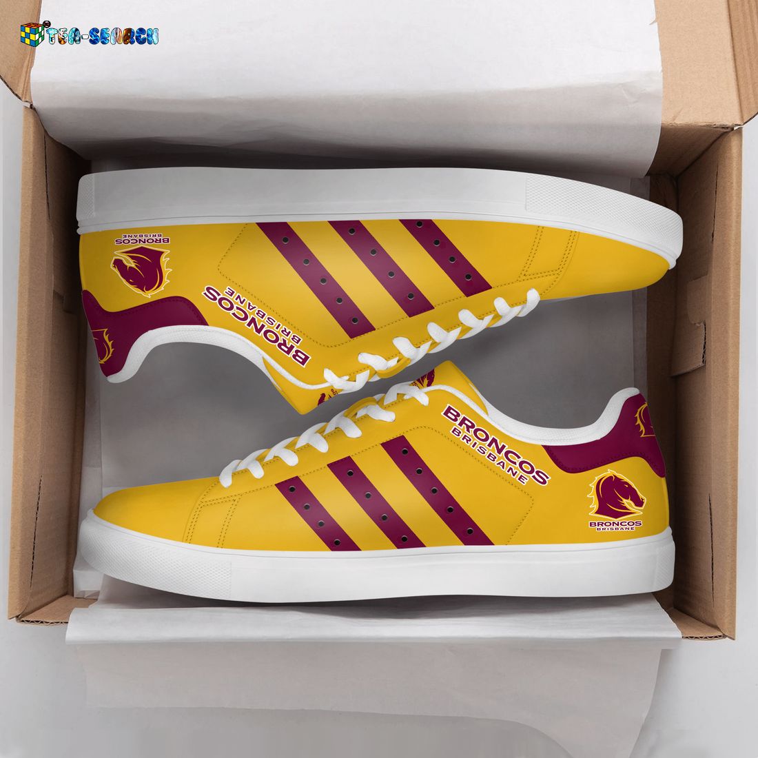 JWFancy Brisbane Broncos Skate Stan Shoes Sneakes For Men And Women