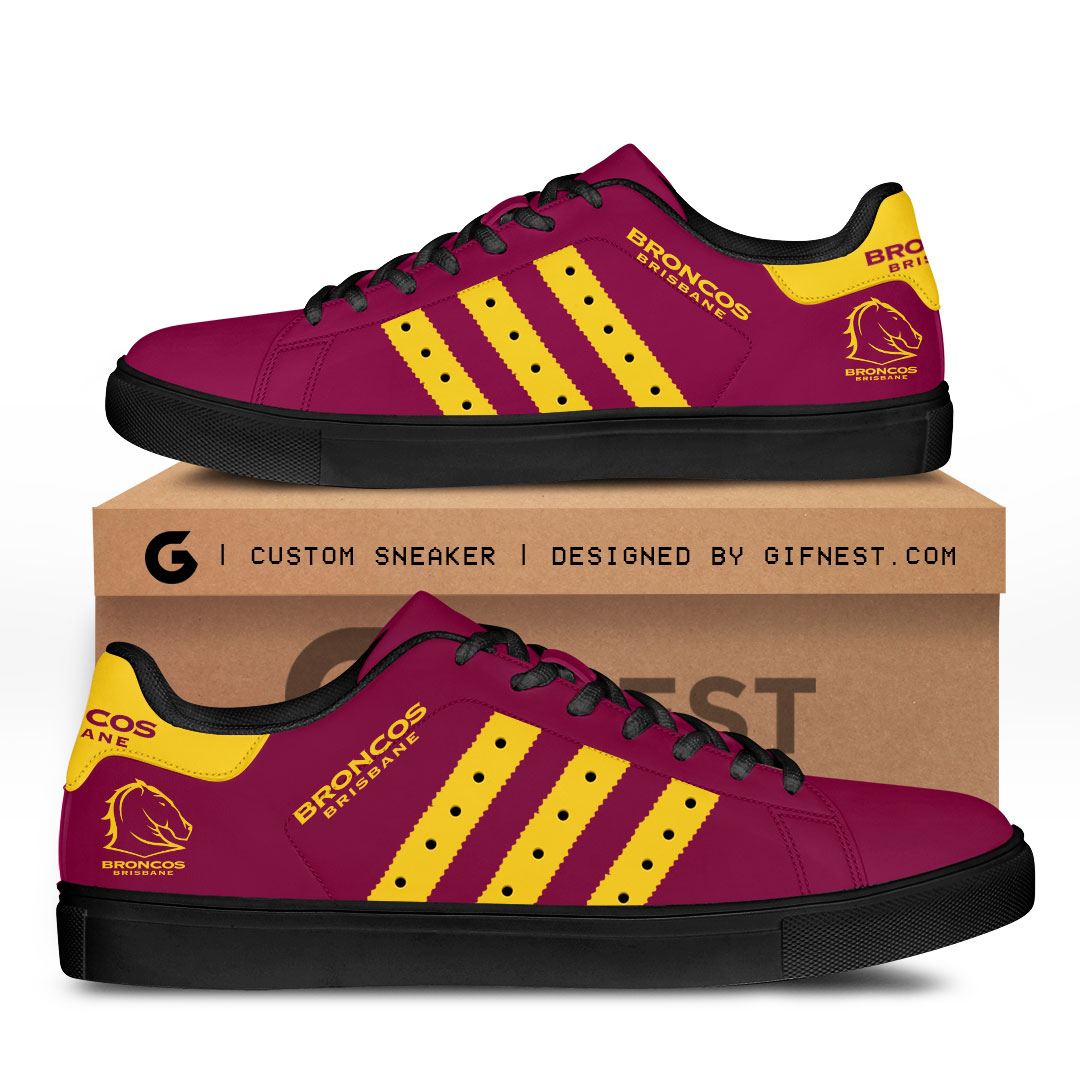 JWFancy Brisbane Broncos Skate Stan Shoes Sneakes For Men And Women