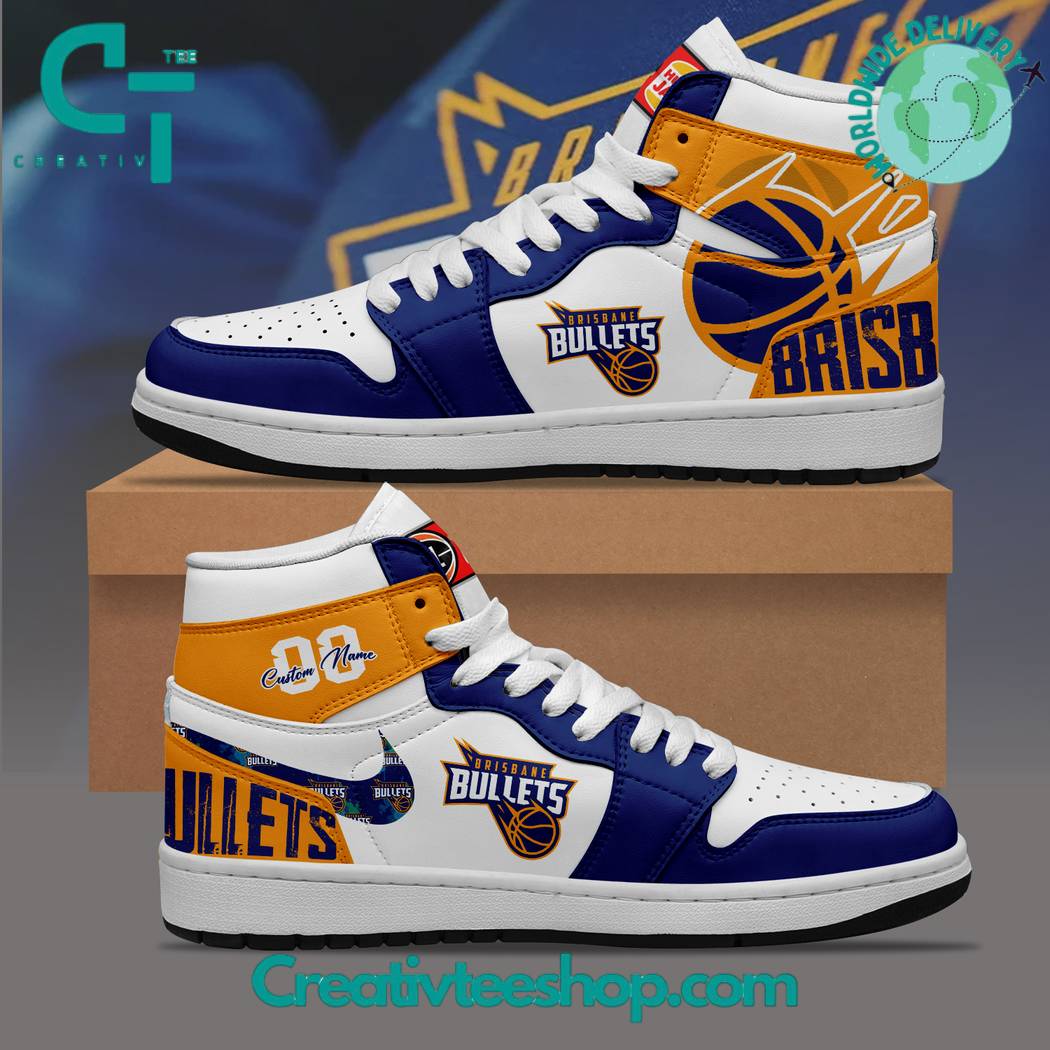 JWFancy Brisbane Bullets AJ1 High Sneakers Shoes For Men And Women