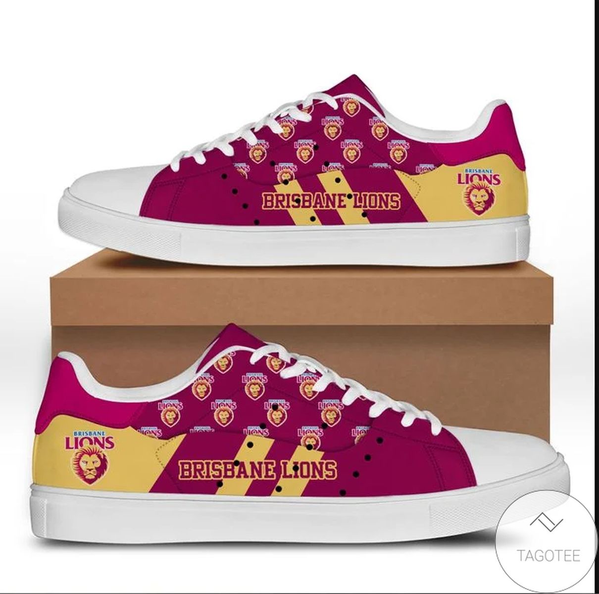 JWFancy Brisbane Lions Skate Stan Shoes Sneakes For Men And Women