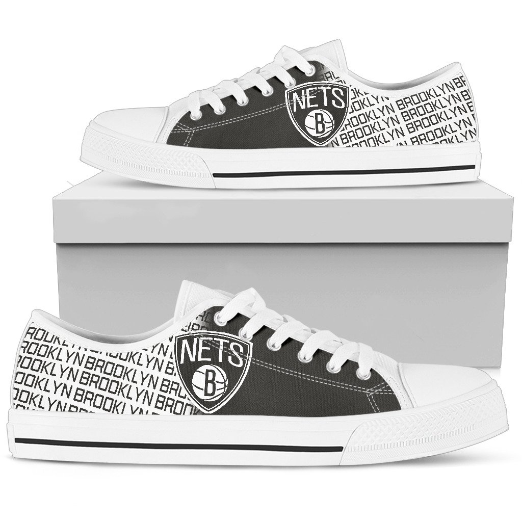 JWFancy Brooklyn Nets Low Top Canvas Sneakers Shoes For Men And Women