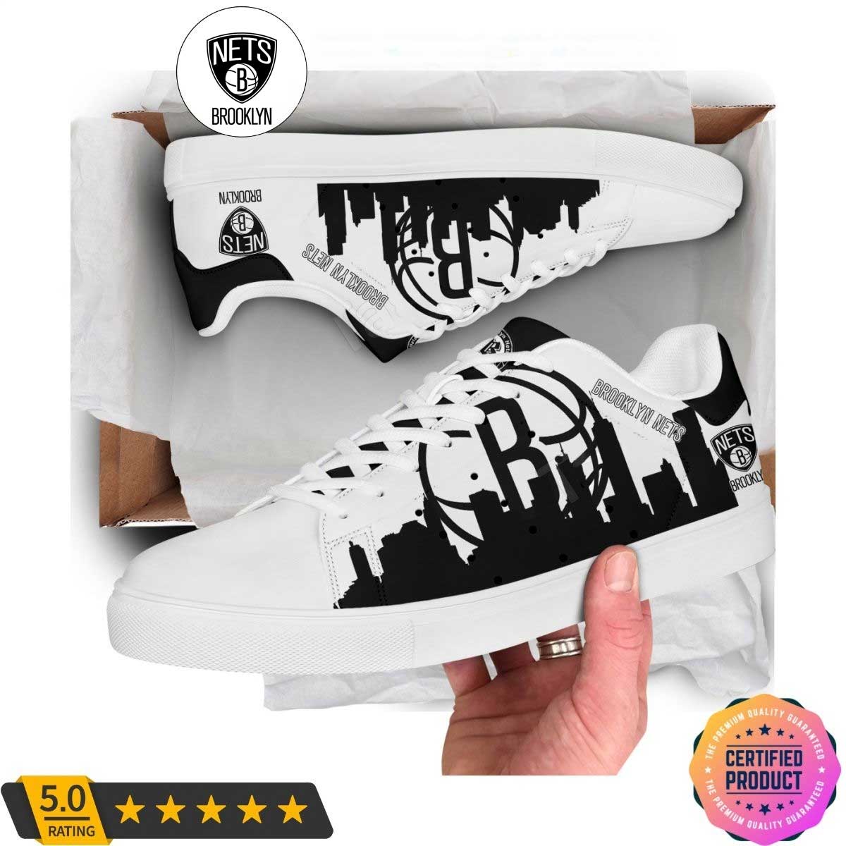 JWFancy Brooklyn Nets Skate Stan Shoes Sneakes For Men And Women
