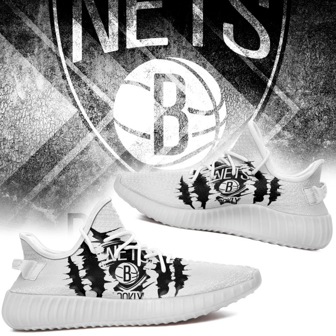 JWFancy Brooklyn Nets Yeezy Boost Shoes For Men And Women