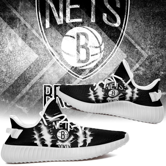 JWFancy Brooklyn Nets Yeezy Boost Shoes For Men And Women