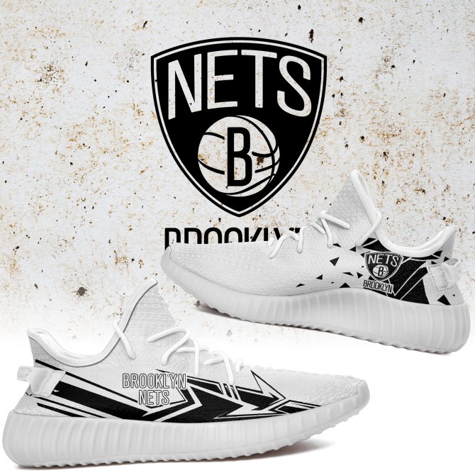 JWFancy Brooklyn Nets Yeezy Boost Shoes For Men And Women