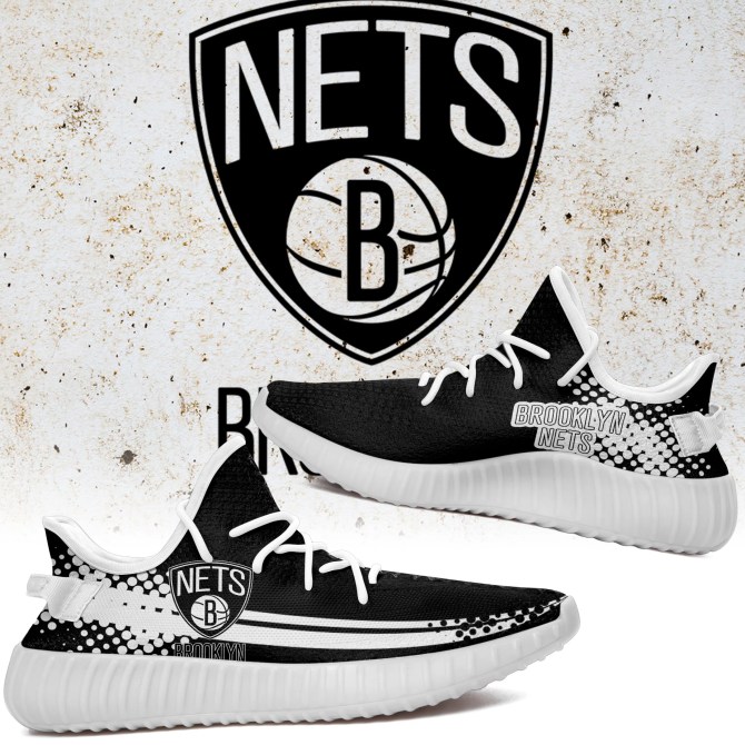 JWFancy Brooklyn Nets Yeezy Boost Shoes For Men And Women