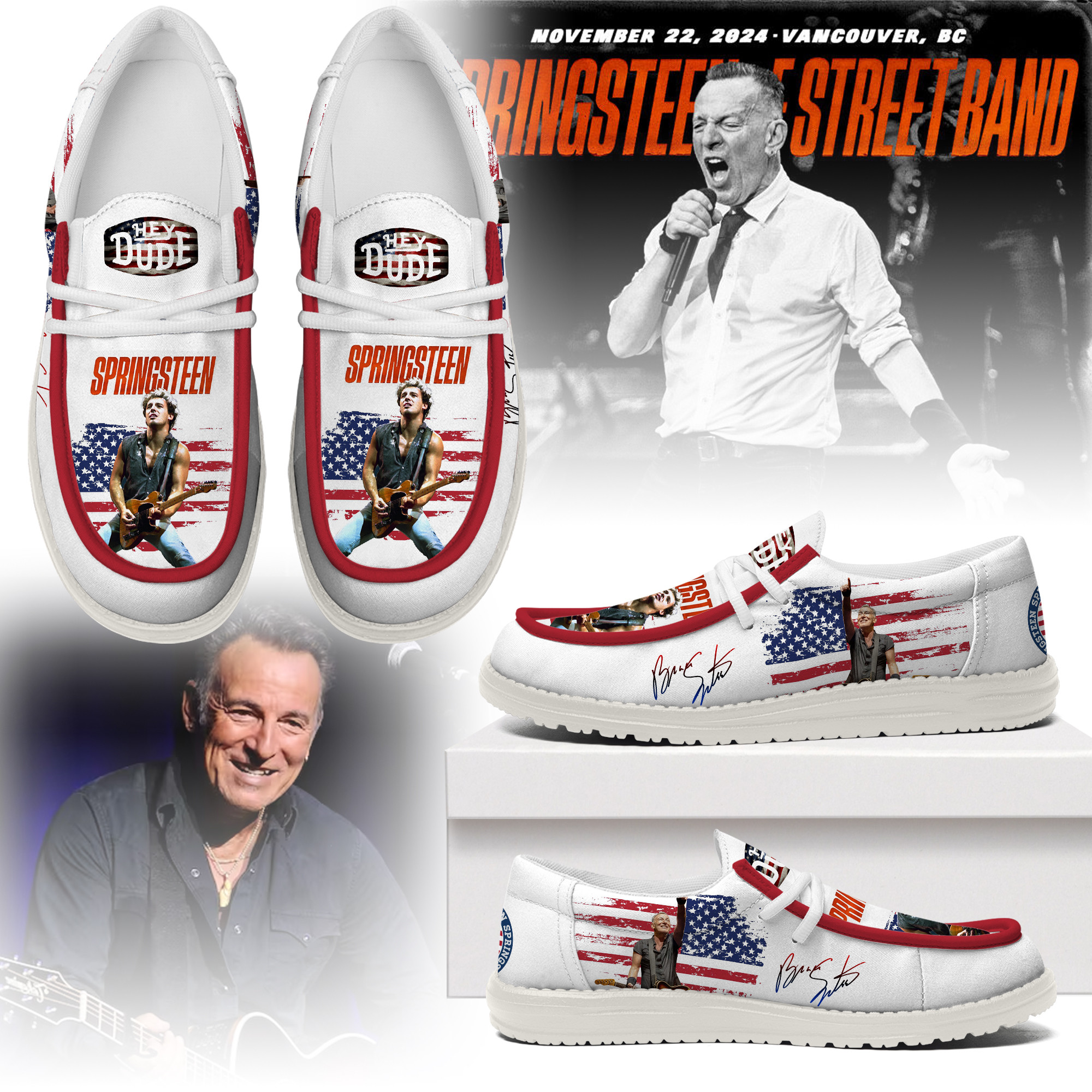 JWFancy Bruce Springsteen – Custom Name Hey Dude