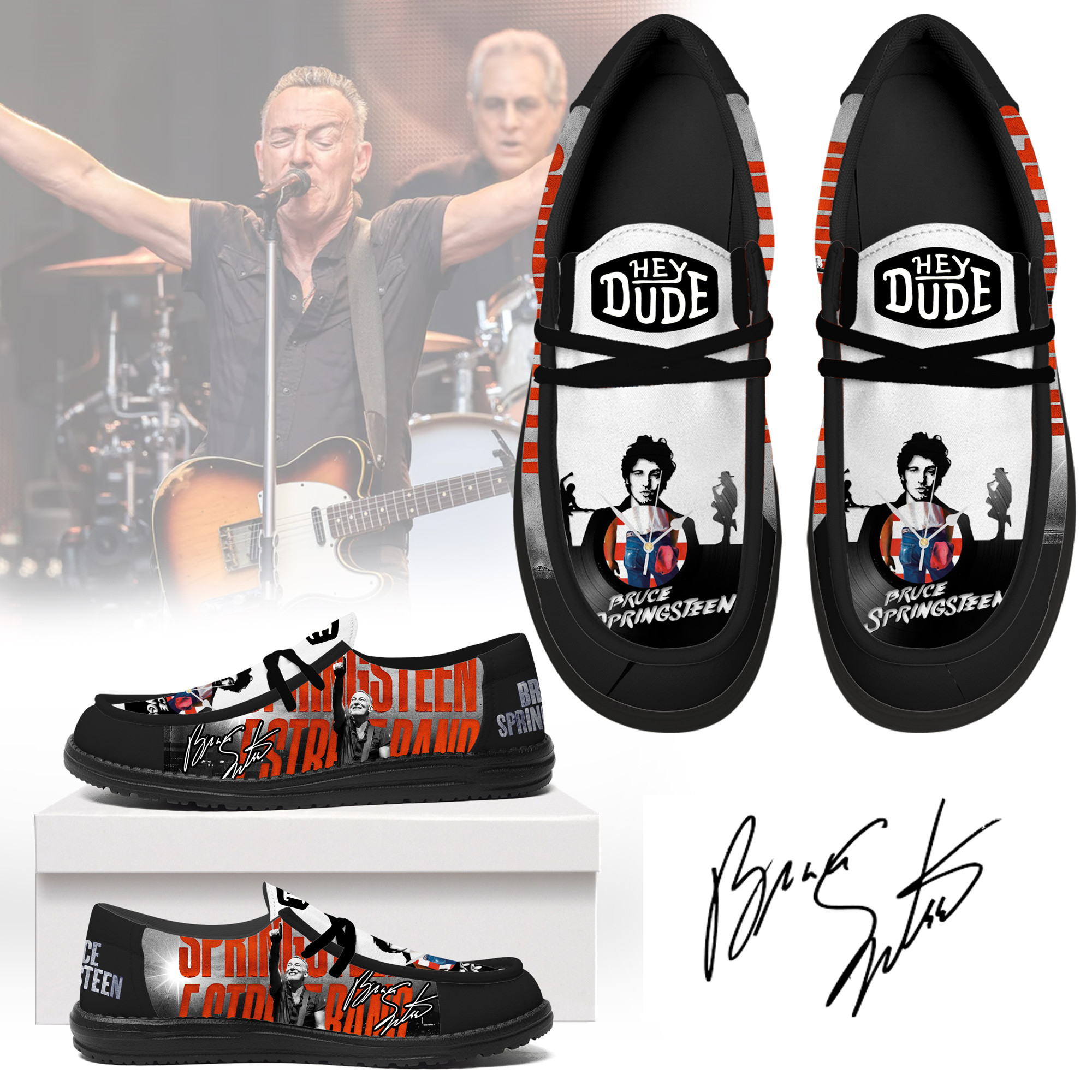 JWFancy Bruce Springsteen – Custom Name Hey Dude