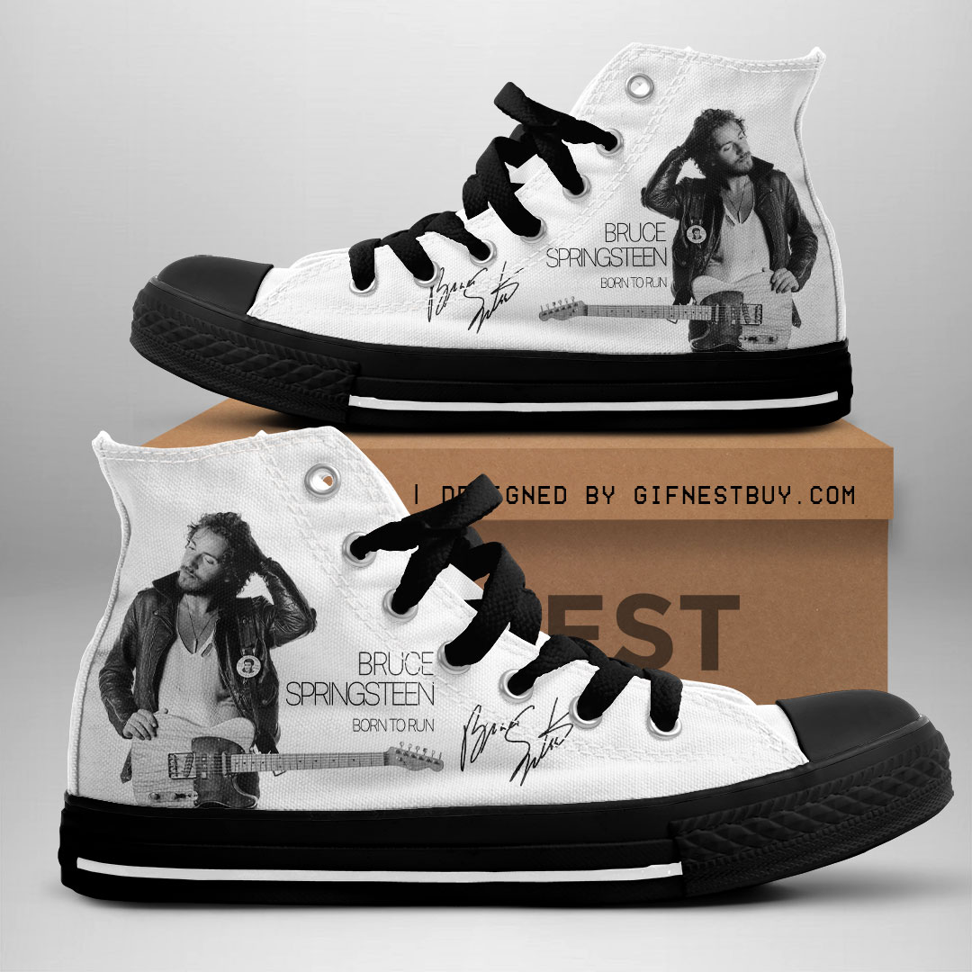 JWFancy Bruce Springsteen High Top Canvas Sneakers Shoes For Men And Women