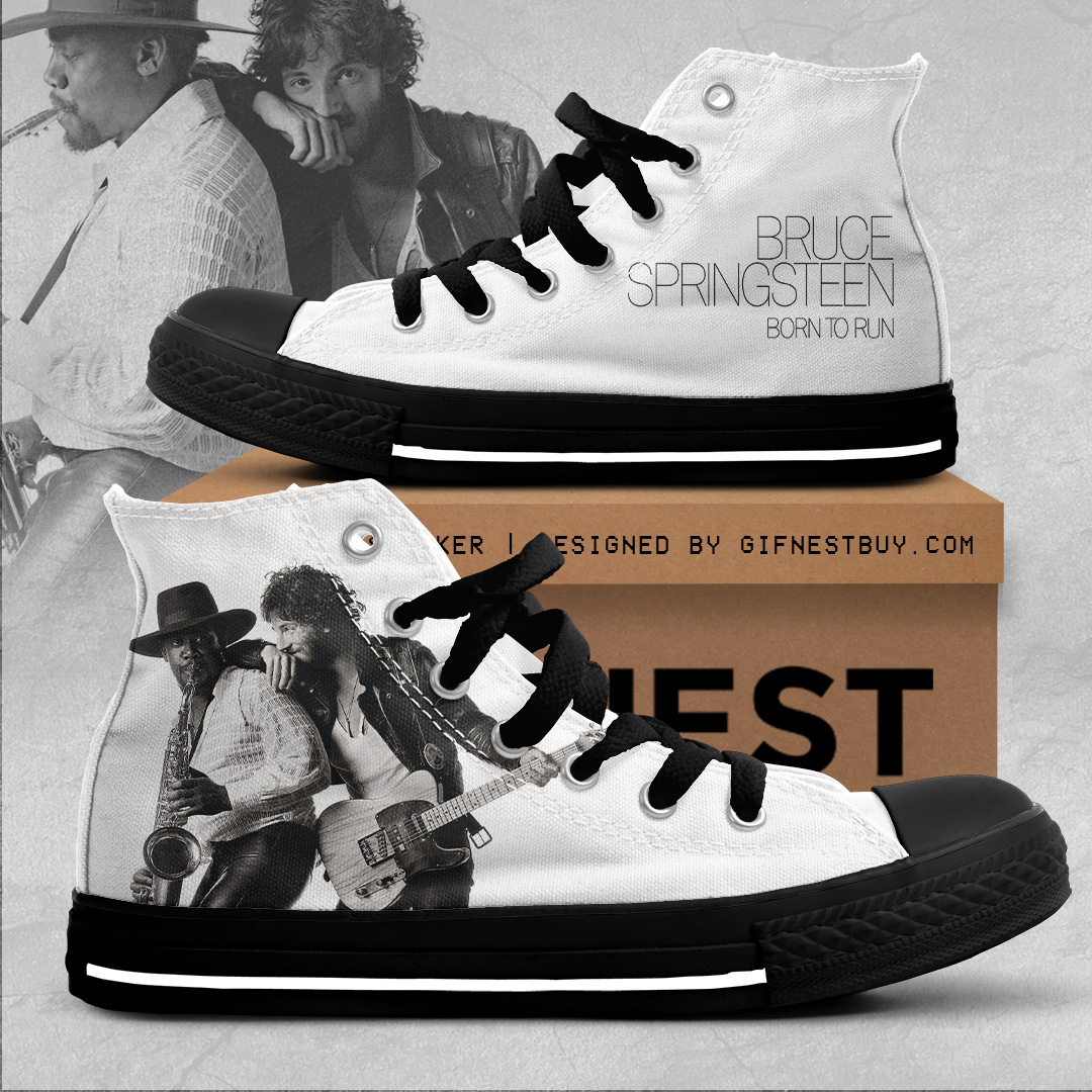 JWFancy Bruce Springsteen High Top Canvas Sneakers Shoes For Men And Women