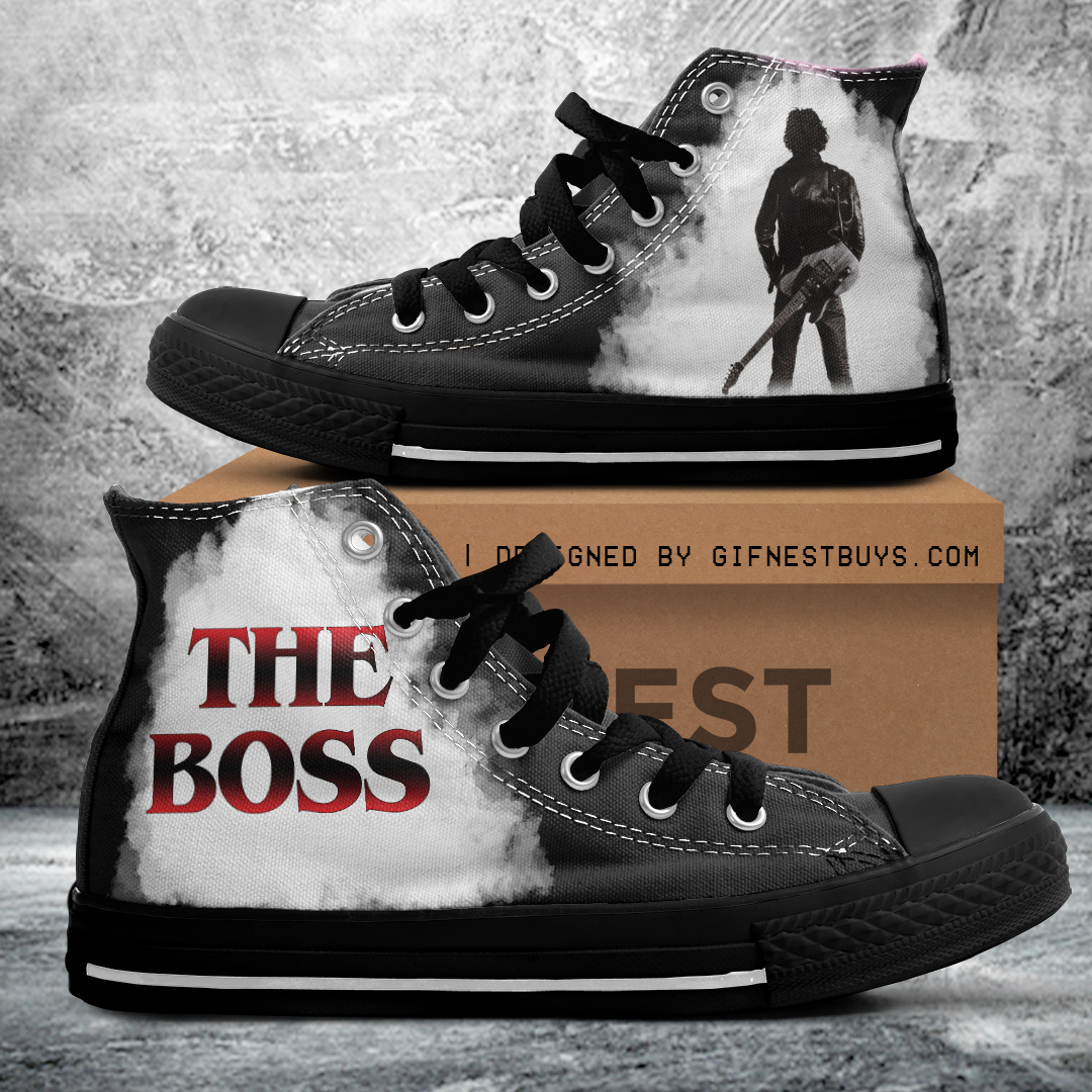JWFancy Bruce Springsteen High Top Canvas Sneakers Shoes For Men And Women