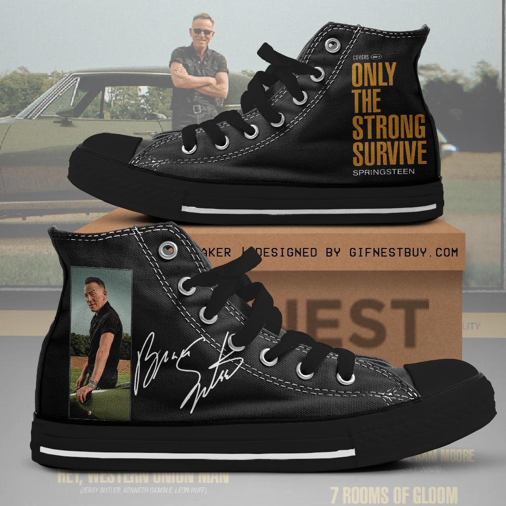 JWFancy Bruce Springsteen High Top Canvas Sneakers Shoes For Men And Women