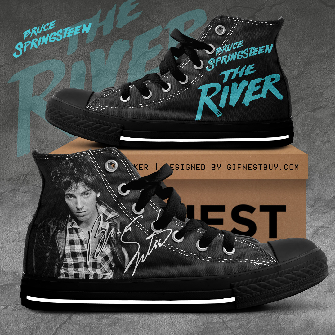 JWFancy Bruce Springsteen High Top Canvas Sneakers Shoes For Men And Women