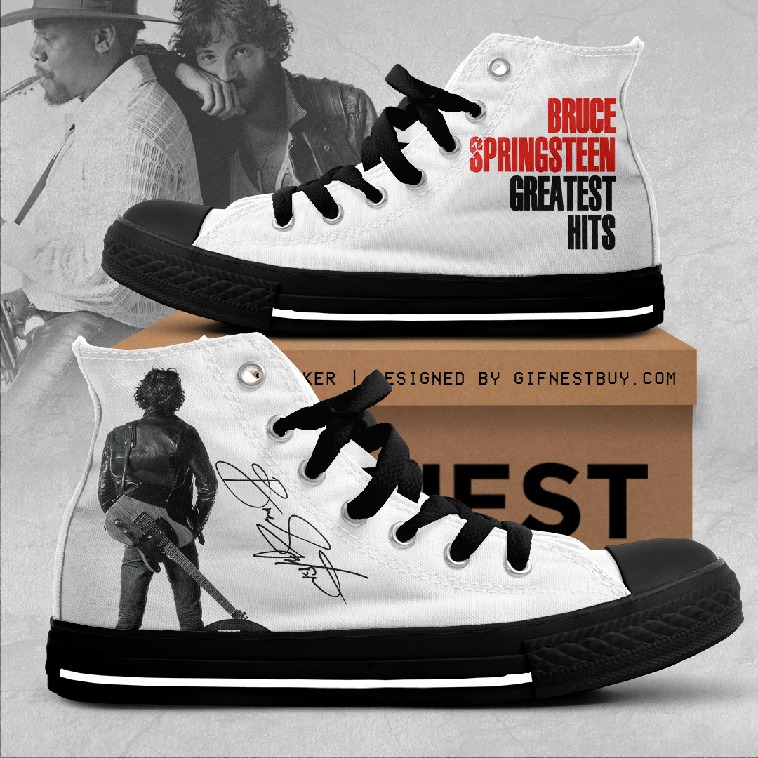 JWFancy Bruce Springsteen High Top Canvas Sneakers Shoes For Men And Women