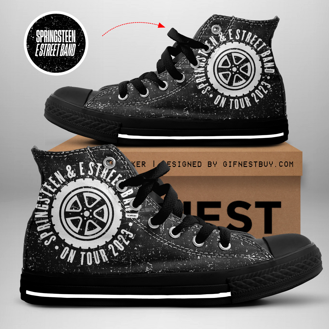 JWFancy Bruce Springsteen High Top Canvas Sneakers Shoes For Men And Women