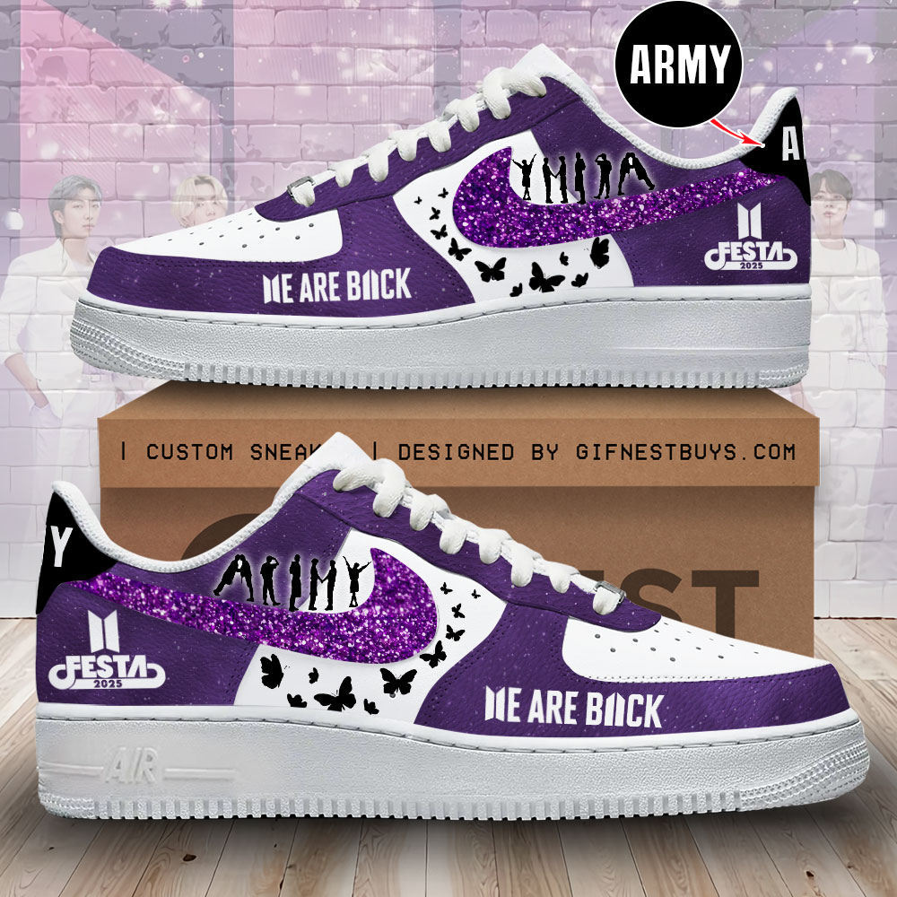JWFancy BTS Air Low-Top Sneakers Shoes For Men And Women