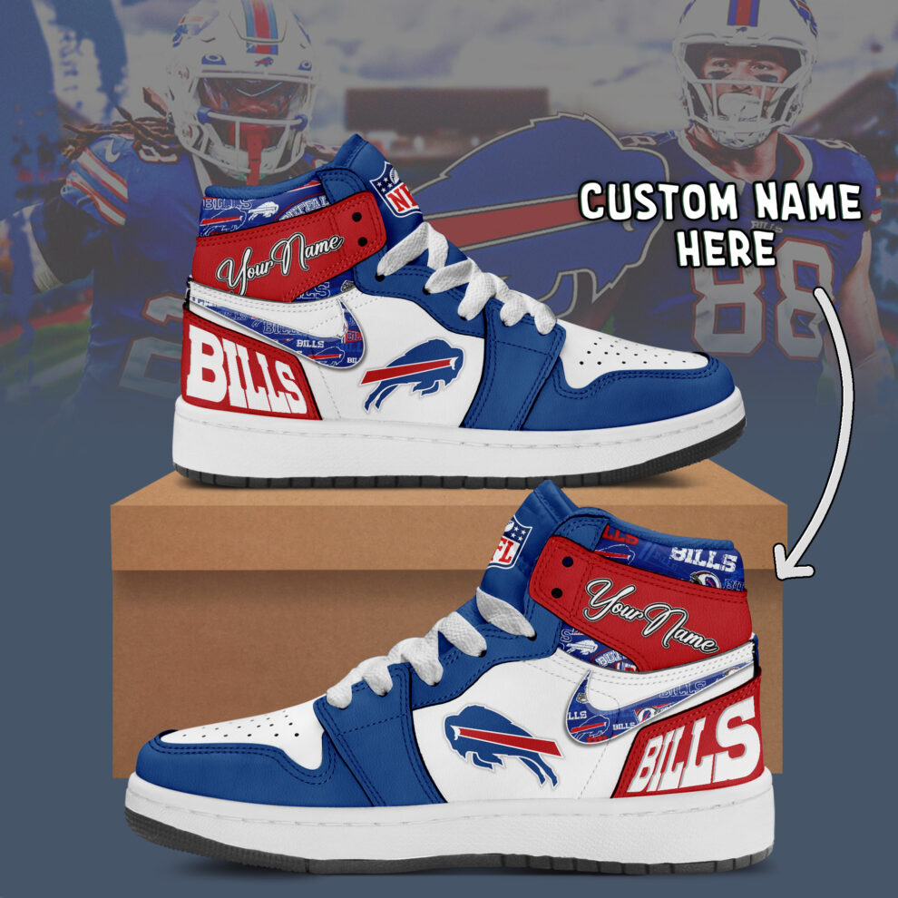 JWFancy Buffalo Bills AJ1 High Sneakers Shoes For Men And Women