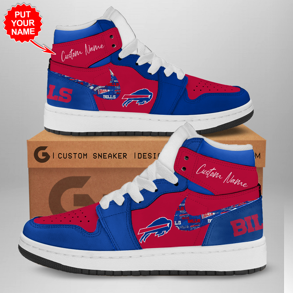 JWFancy Buffalo Bills AJ1 High Sneakers Shoes For Men And Women