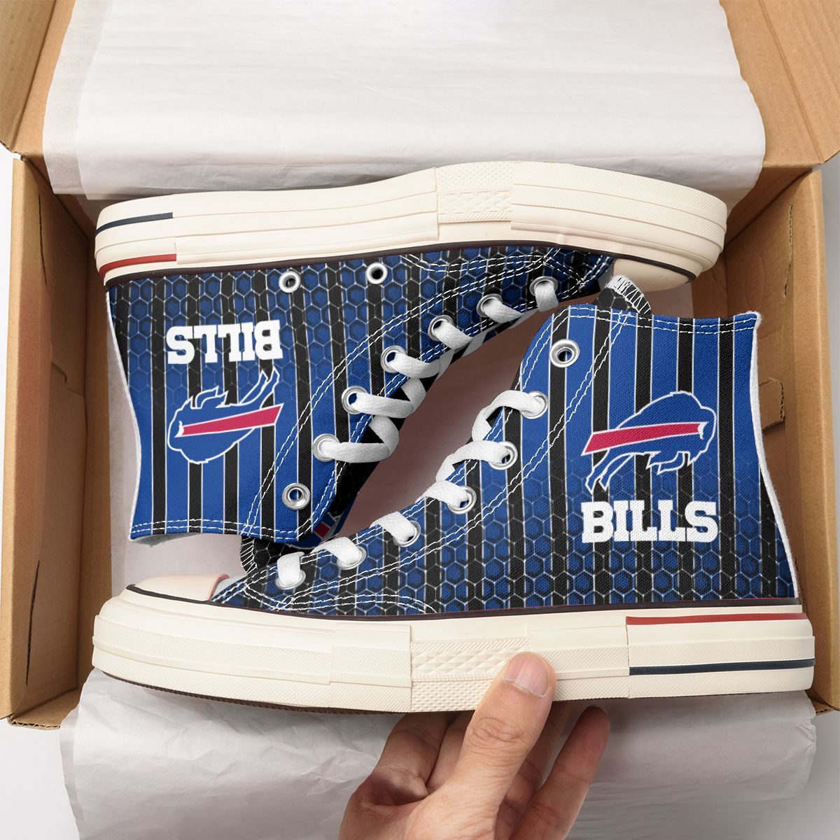 JWFancy Buffalo Bills High Top Canvas Sneakers Shoes For Men And Women