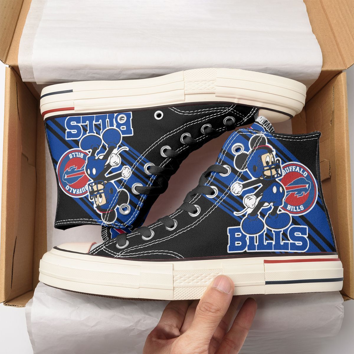 JWFancy Buffalo Bills High Top Canvas Sneakers Shoes For Men And Women