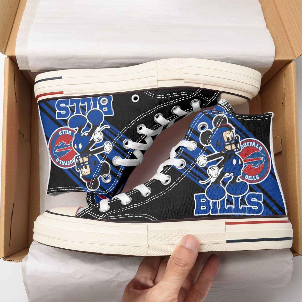 JWFancy Buffalo Bills High Top Canvas Sneakers Shoes For Men And Women