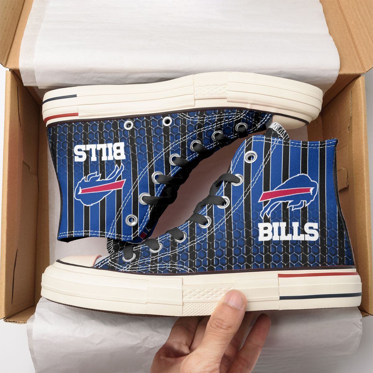 JWFancy Buffalo Bills High Top Canvas Sneakers Shoes For Men And Women