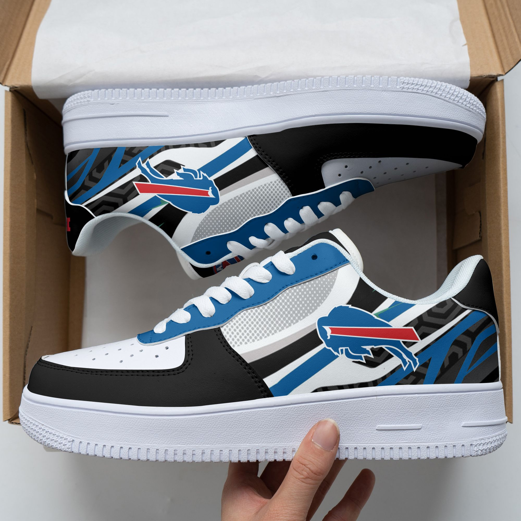 JWFancy Buffalo Bills NFL Air Low-Top Sneakers Shoes For Men And Women