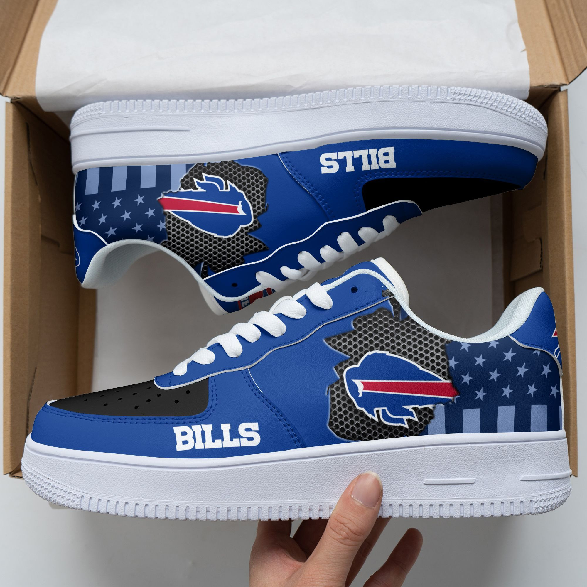 JWFancy Buffalo Bills NFL Air Low-Top Sneakers Shoes For Men And Women