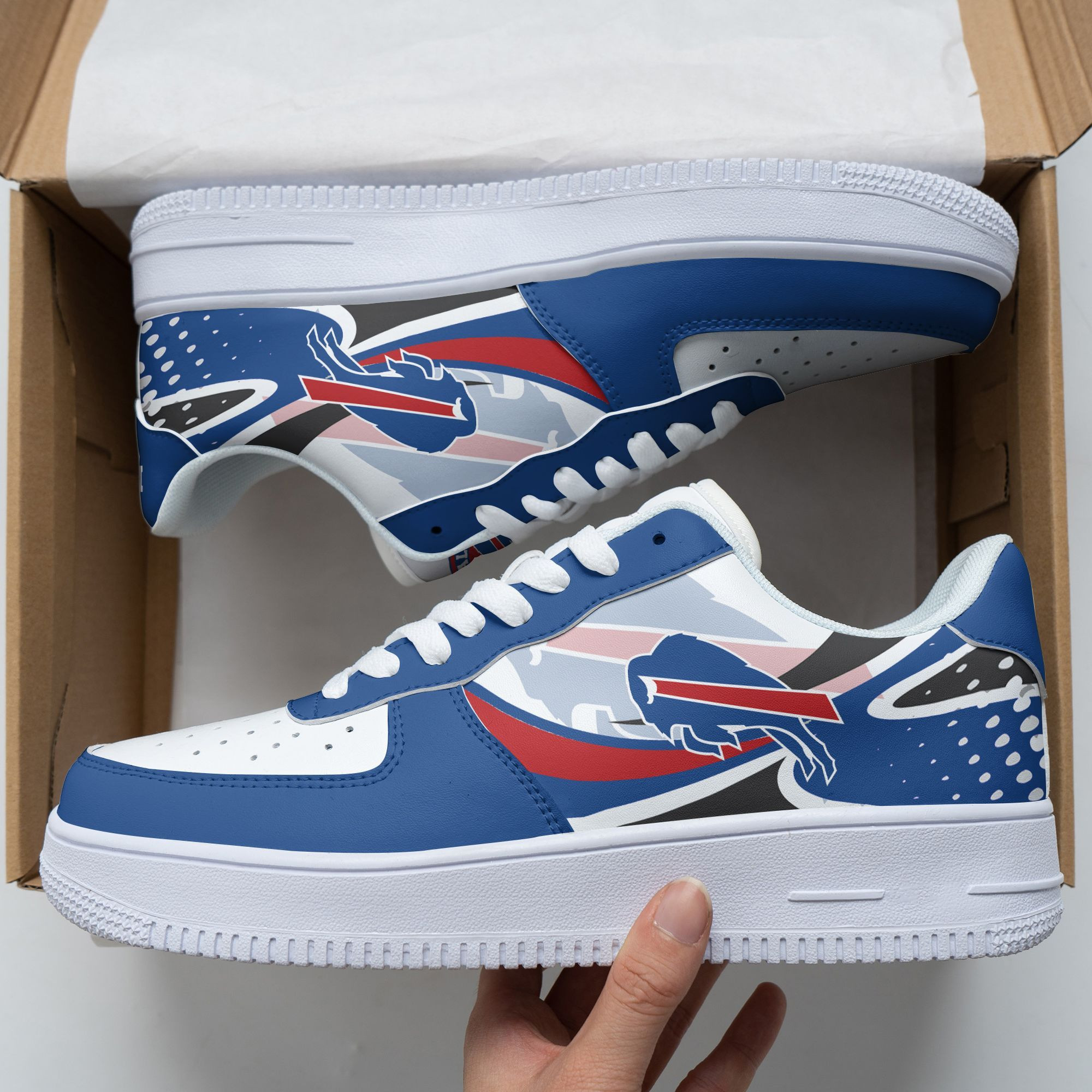 JWFancy Buffalo Bills NFL Air Low-Top Sneakers Shoes For Men And Women