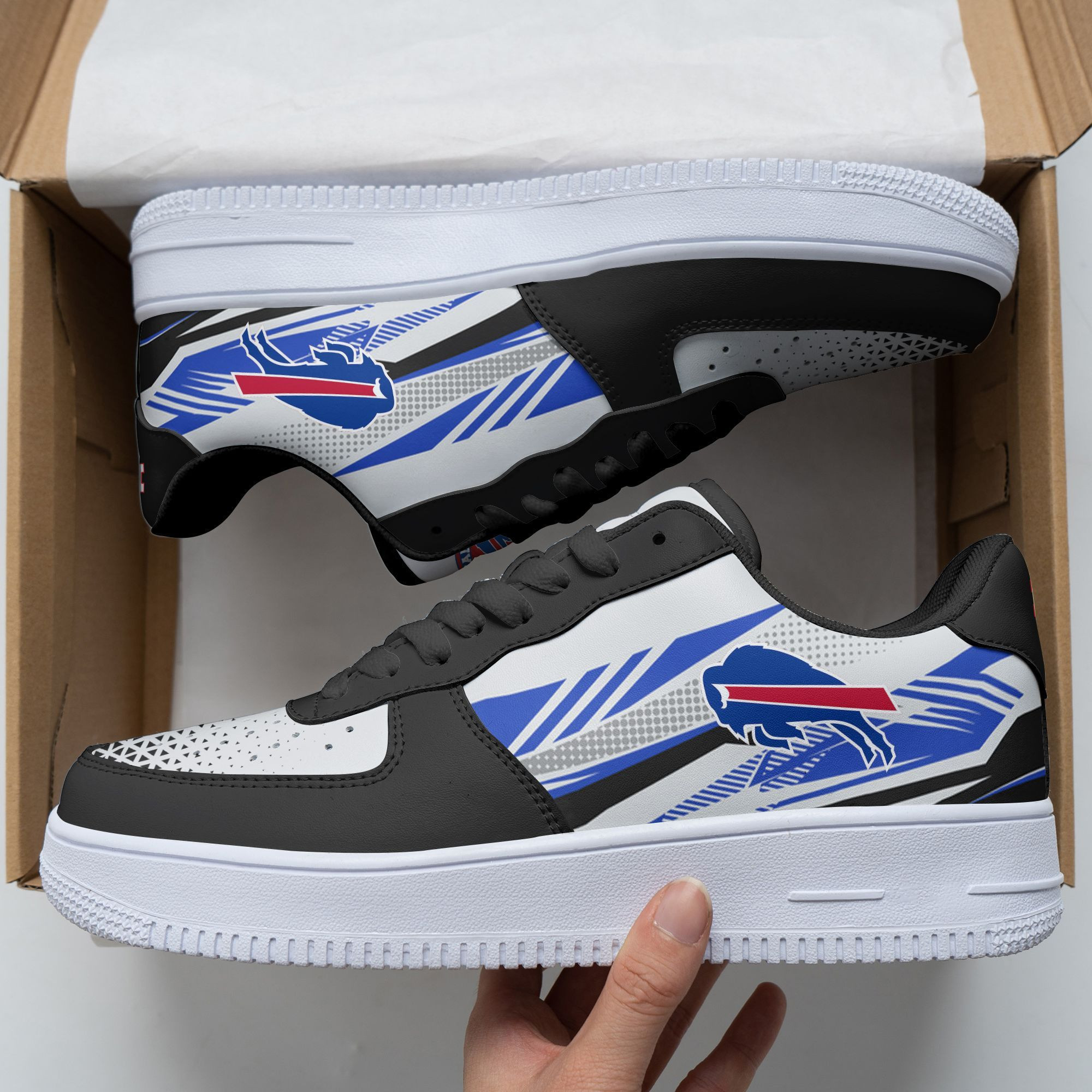 JWFancy Buffalo Bills NFL Air Low-Top Sneakers Shoes For Men And Women