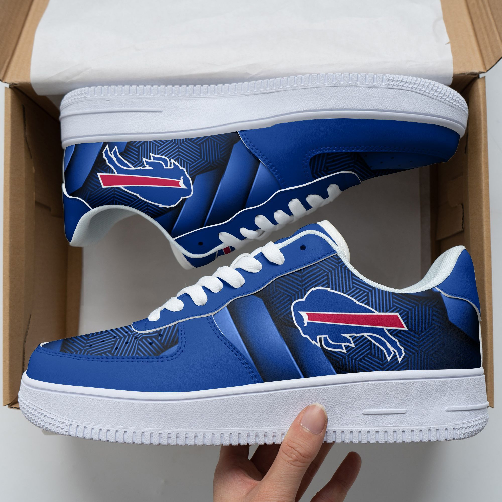 JWFancy Buffalo Bills NFL Air Low-Top Sneakers Shoes For Men And Women