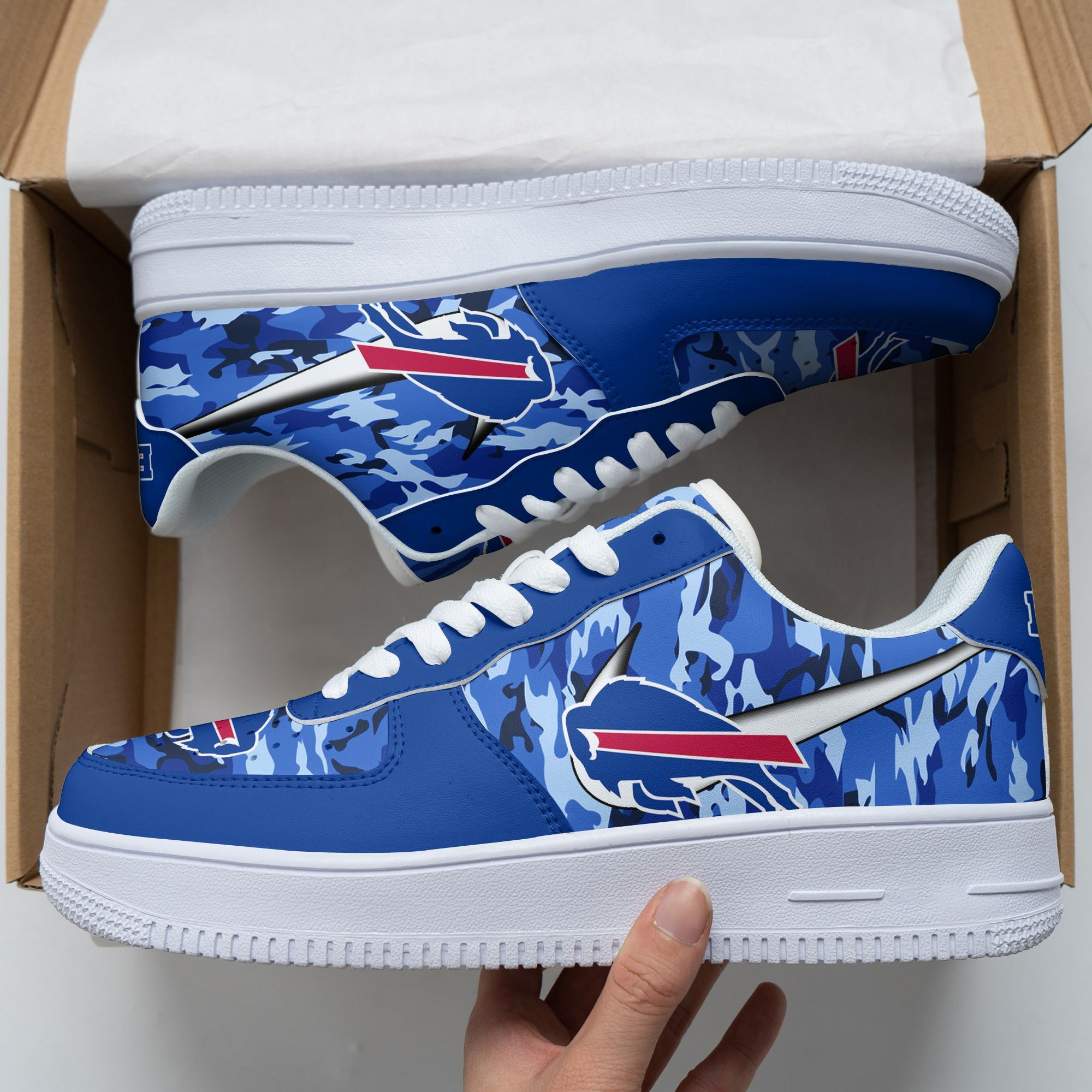 JWFancy Buffalo Bills NFL Air Low-Top Sneakers Shoes For Men And Women