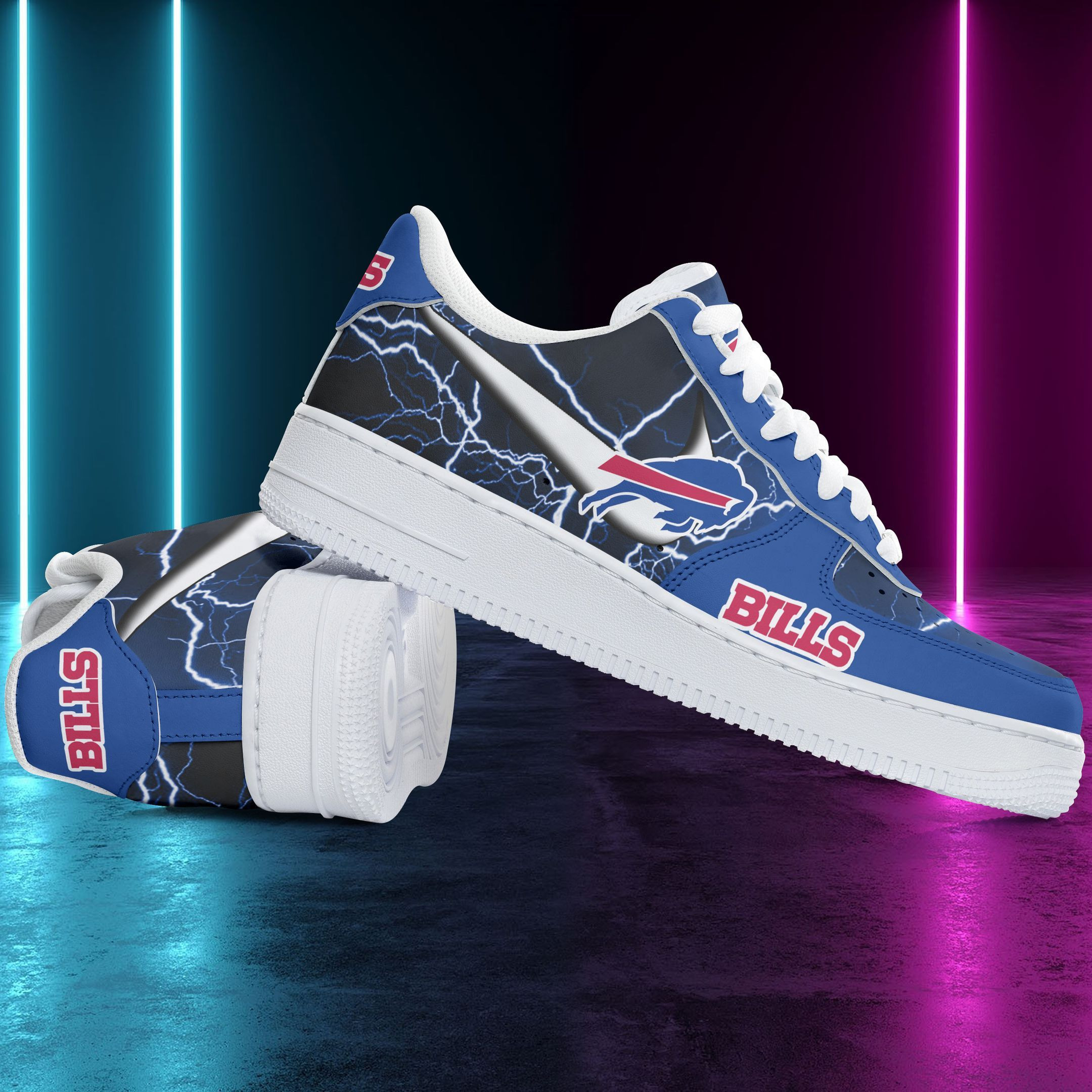 JWFancy Buffalo Bills NFL Air Low-Top Sneakers Shoes For Men And Women