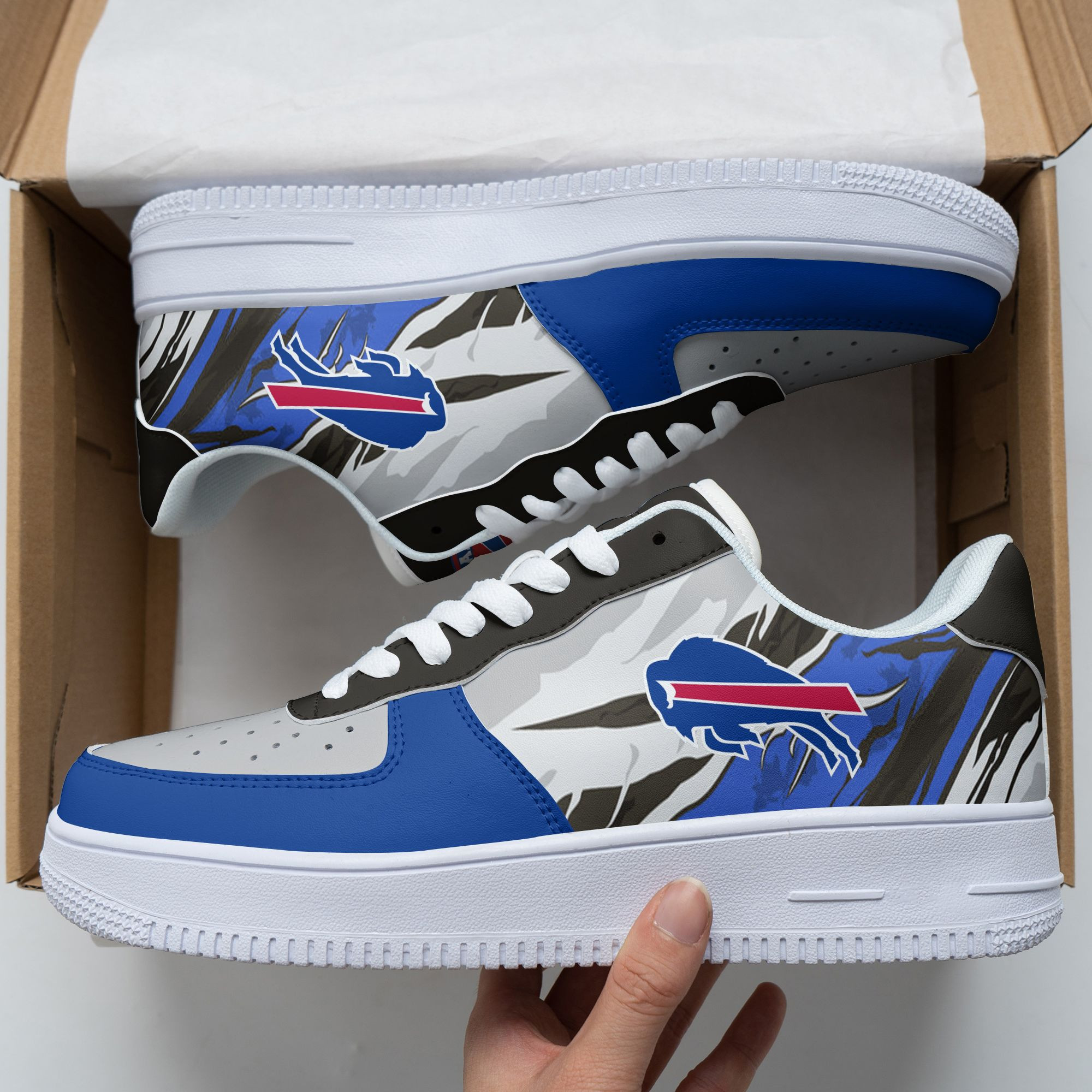 JWFancy Buffalo Bills NFL Air Low-Top Sneakers Shoes For Men And Women