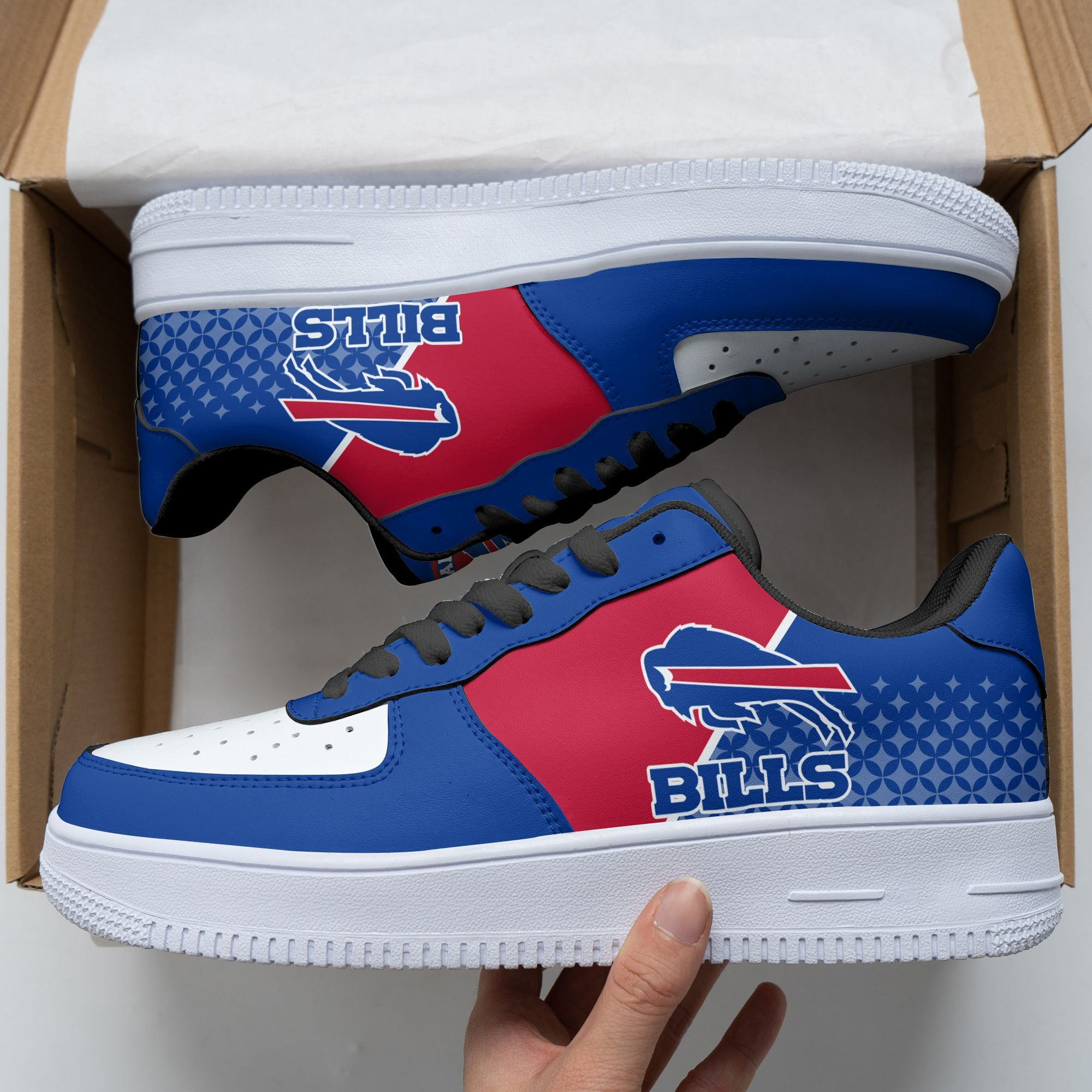JWFancy Buffalo Bills NFL Air Low-Top Sneakers Shoes For Men And Women