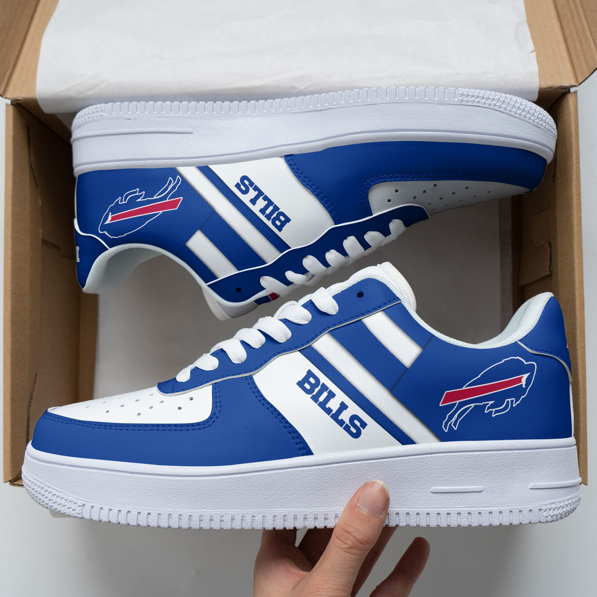 JWFancy Buffalo Bills NFL Air Low-Top Sneakers Shoes For Men And Women