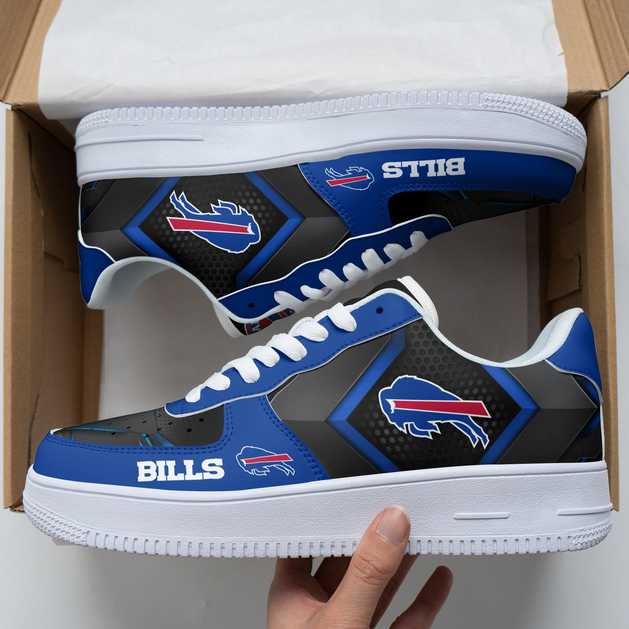 JWFancy Buffalo Bills NFL Air Low-Top Sneakers Shoes For Men And Women