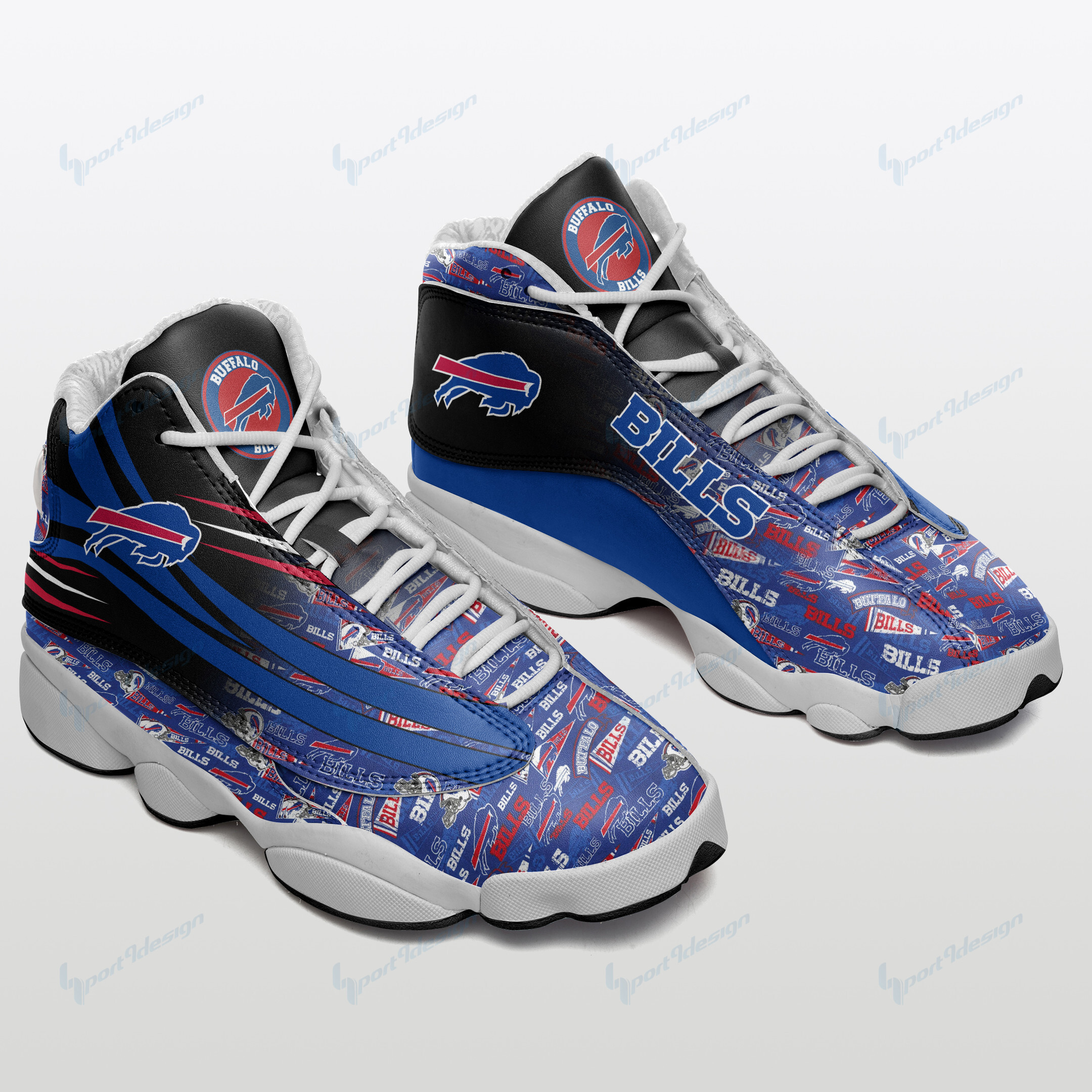 JWFancy Buffalo Bills NFL AJ13 Sneakers Shoes For Men And Women