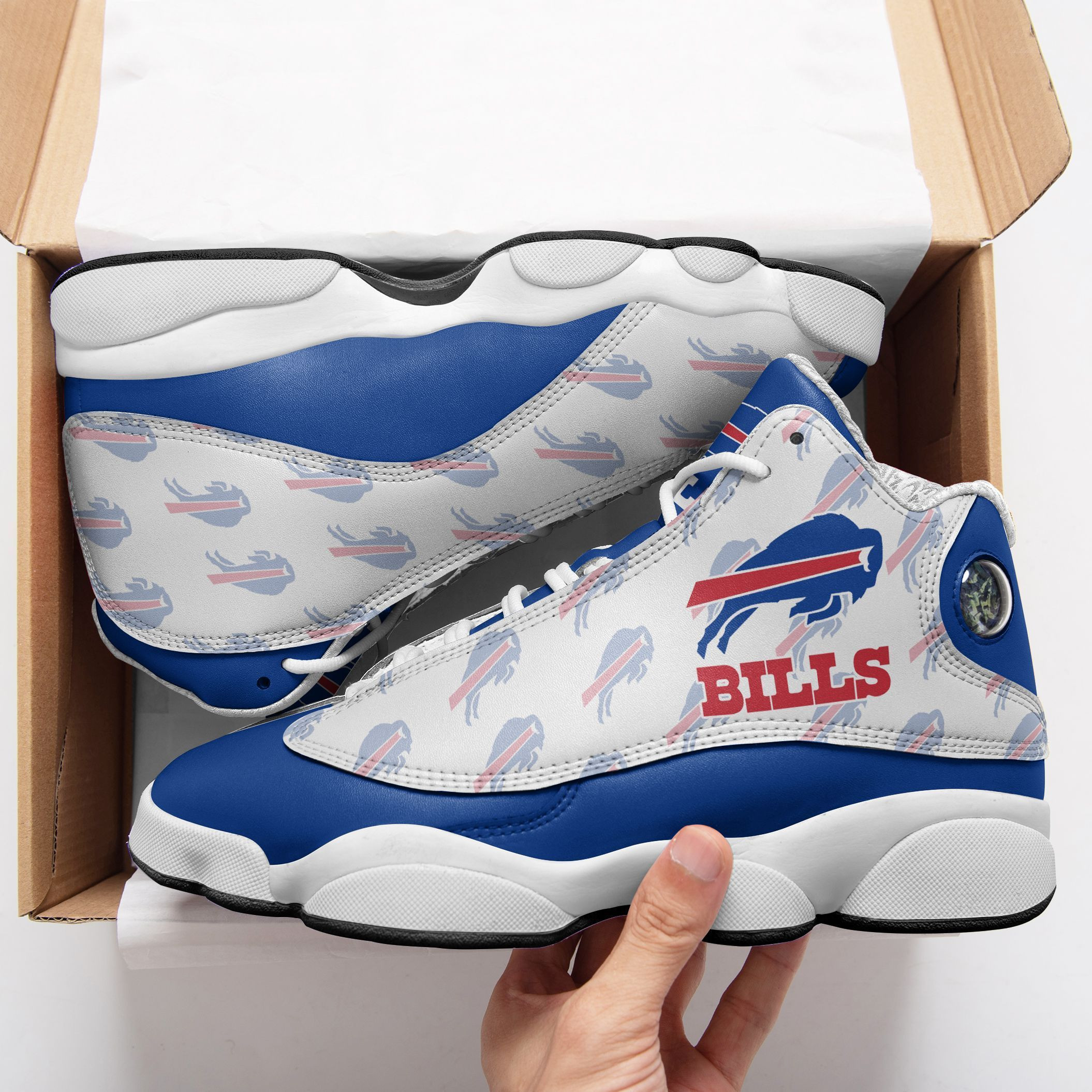 JWFancy Buffalo Bills NFL AJ13 Sneakers Shoes For Men And Women