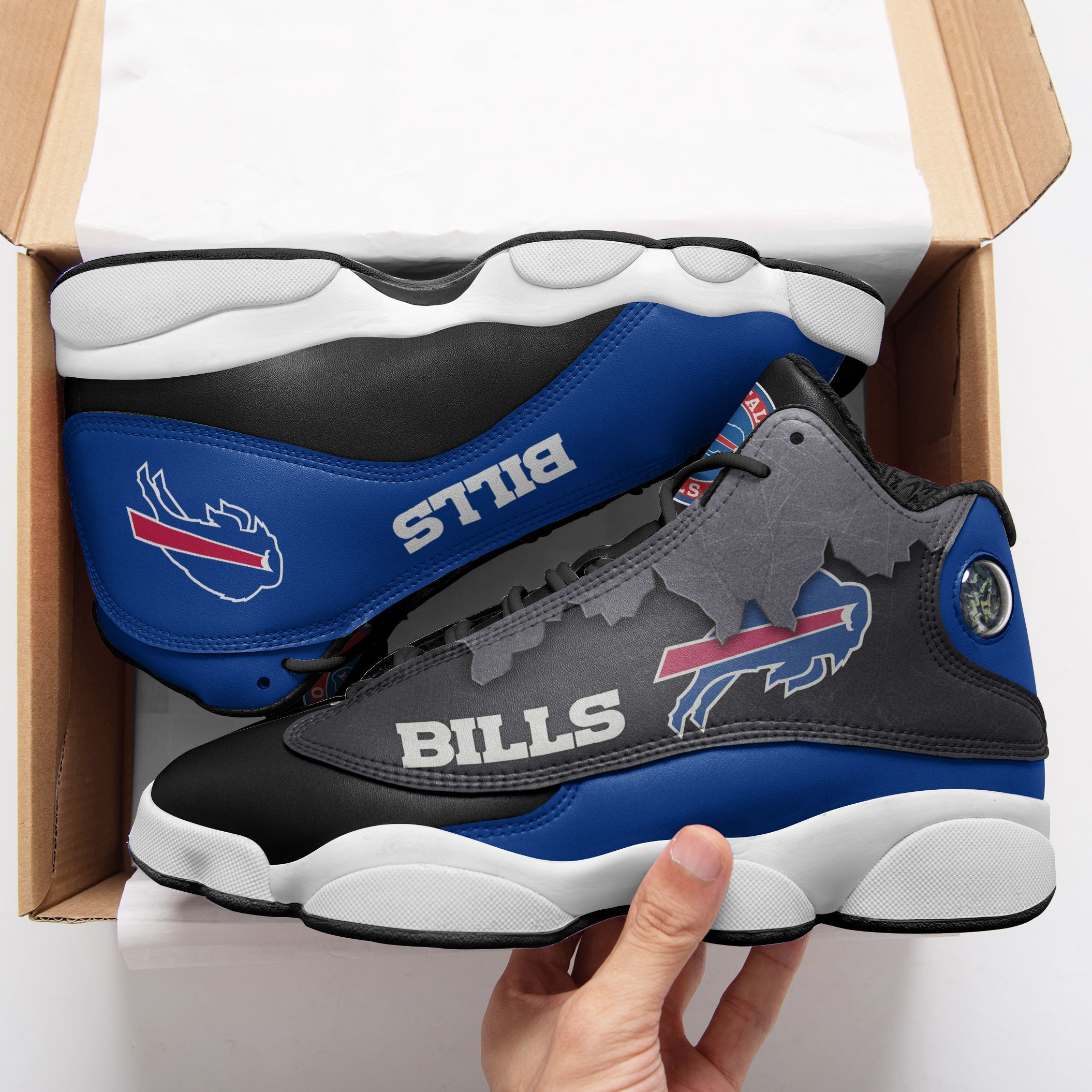 JWFancy Buffalo Bills NFL AJ13 Sneakers Shoes For Men And Women