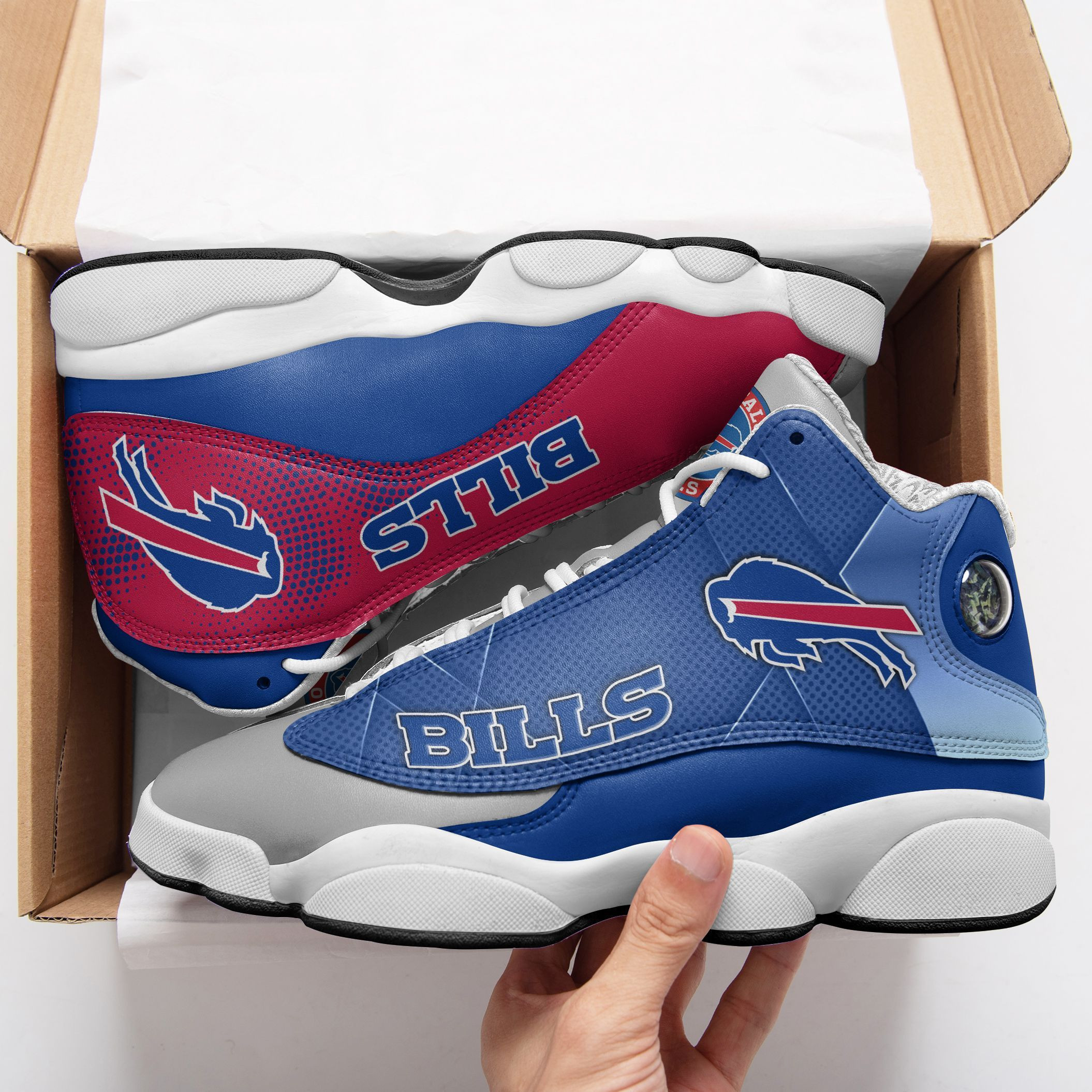 JWFancy Buffalo Bills NFL AJ13 Sneakers Shoes For Men And Women