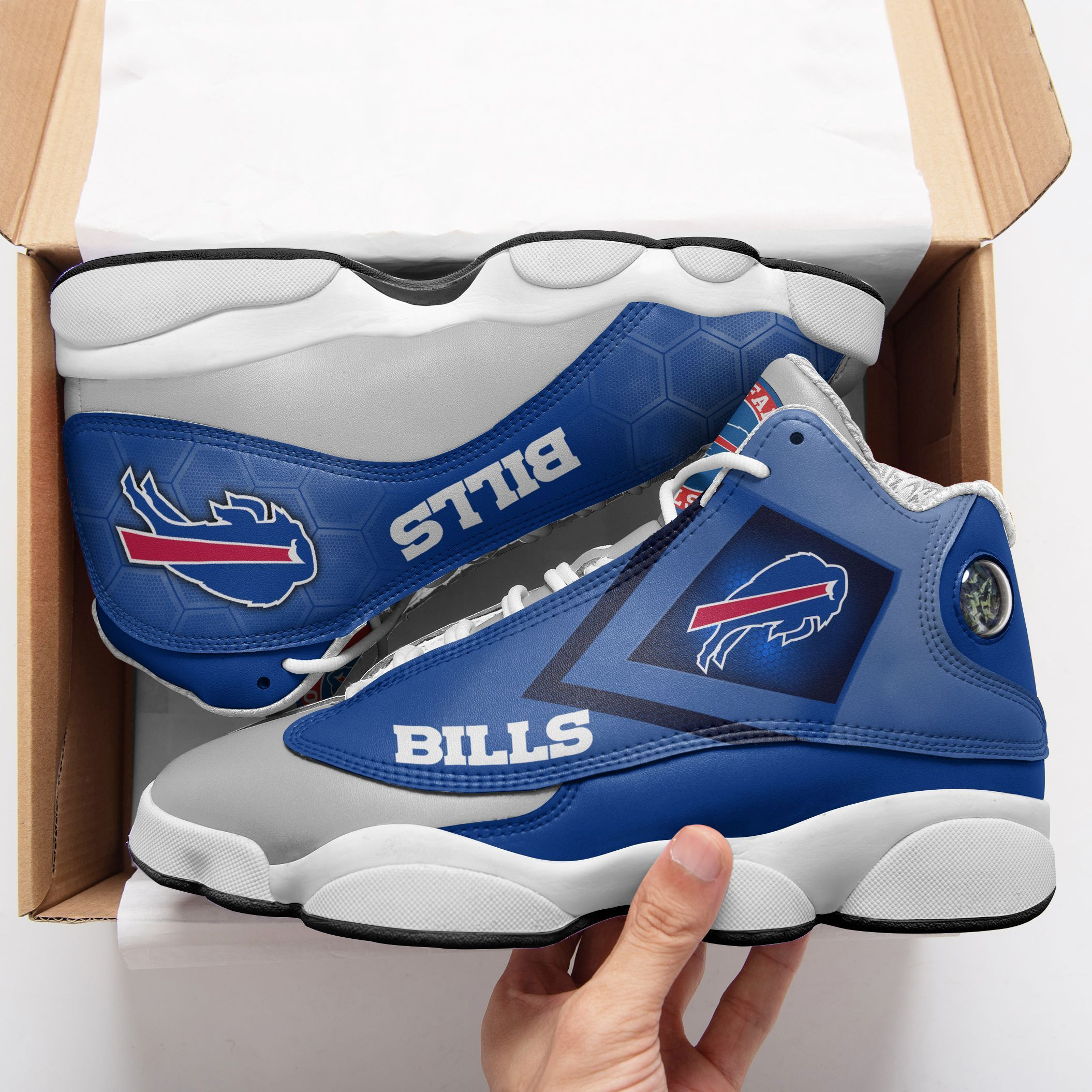 JWFancy Buffalo Bills NFL AJ13 Sneakers Shoes For Men And Women