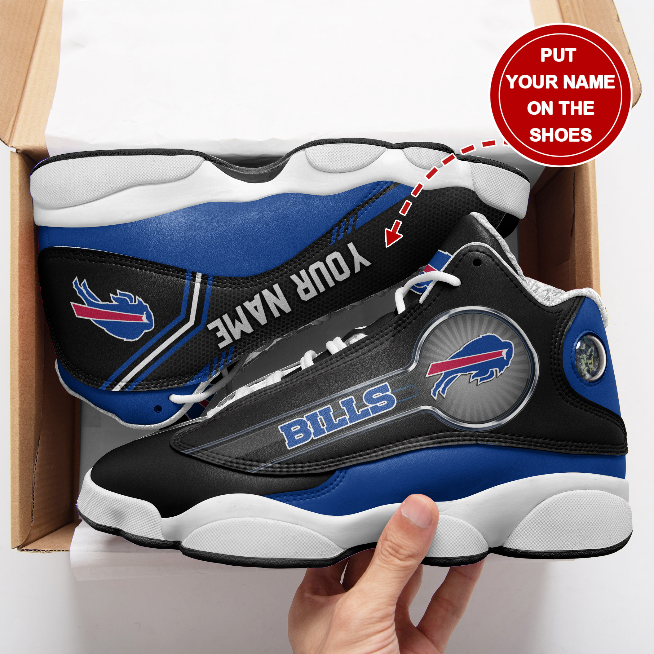 JWFancy Buffalo Bills NFL AJ13 Sneakers Shoes For Men And Women