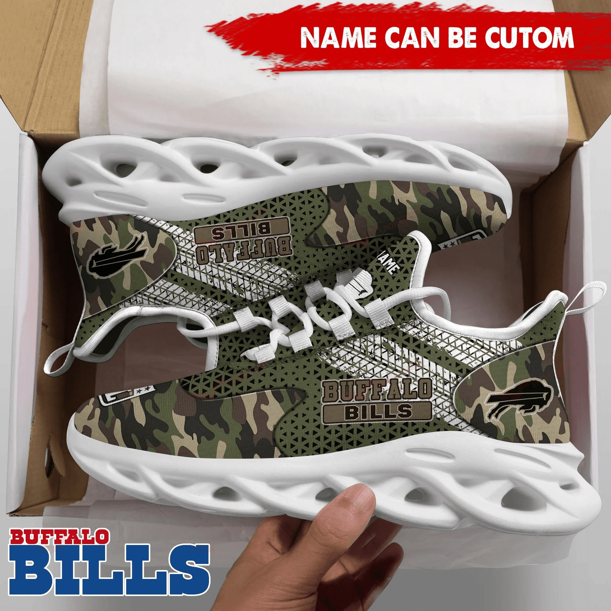 JWFancy Buffalo Bills NFL Max Soul Shoes Sneakers For Men And Women