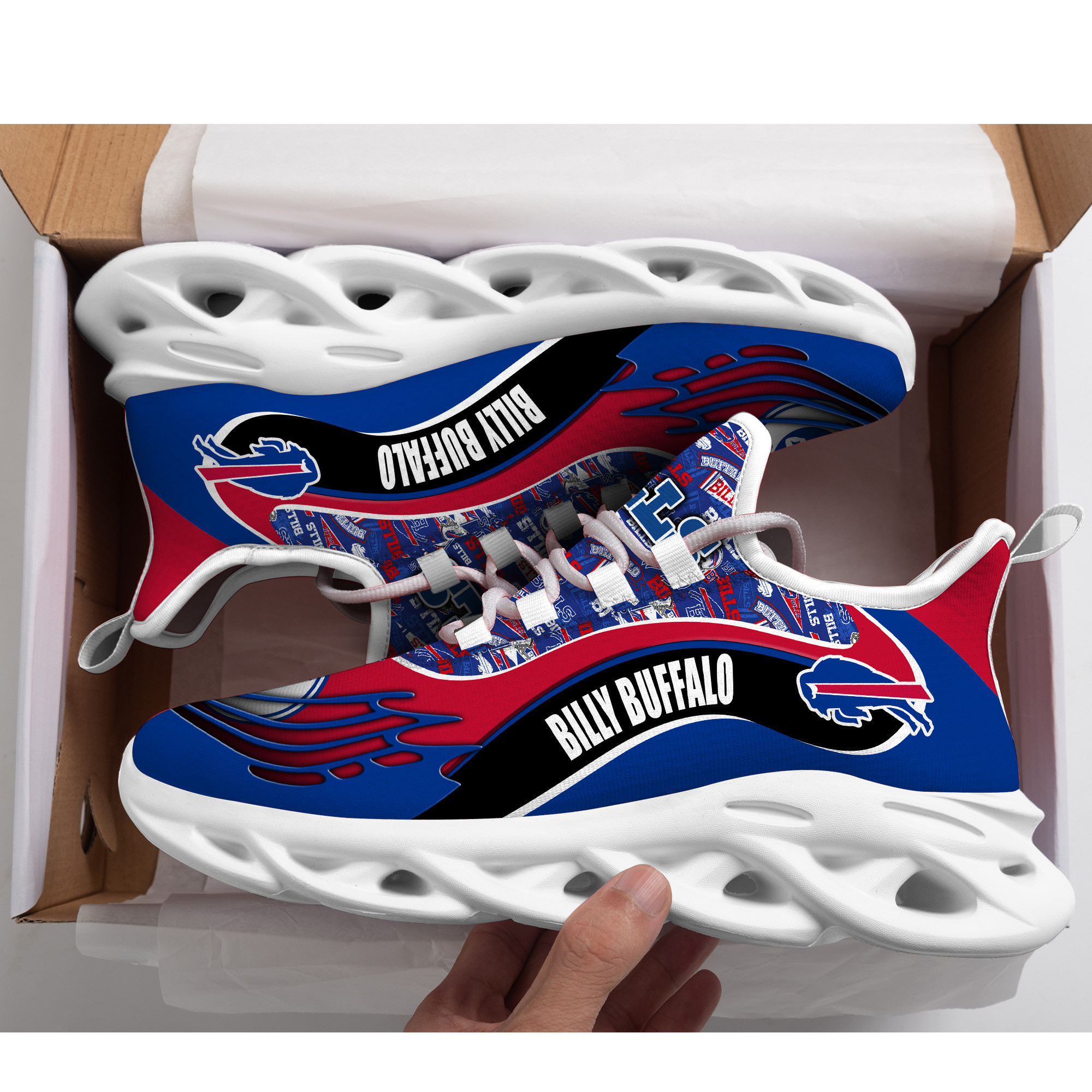 JWFancy Buffalo Bills NFL Max Soul Shoes Sneakers For Men And Women