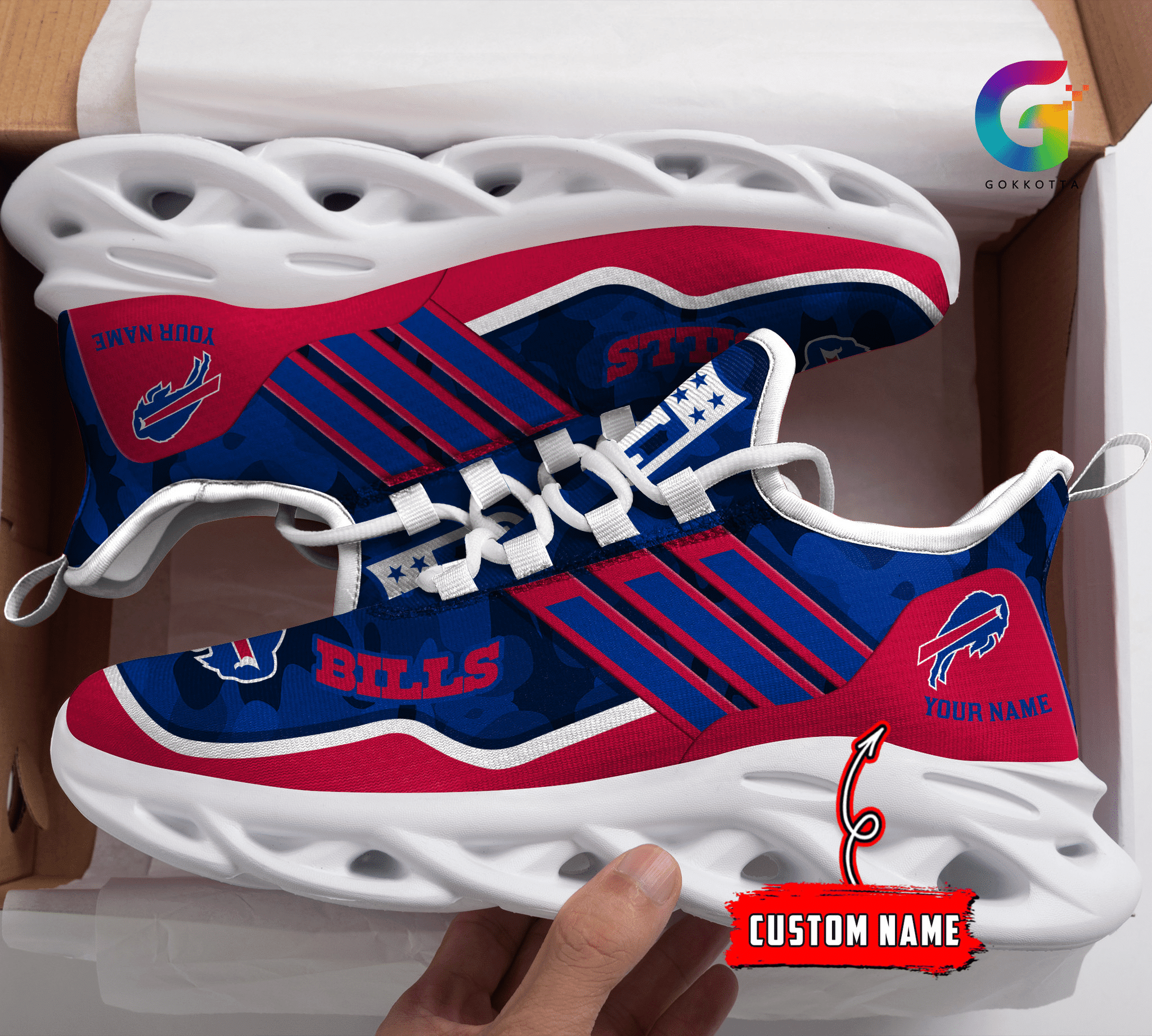 JWFancy Buffalo Bills NFL Max Soul Shoes Sneakers For Men And Women